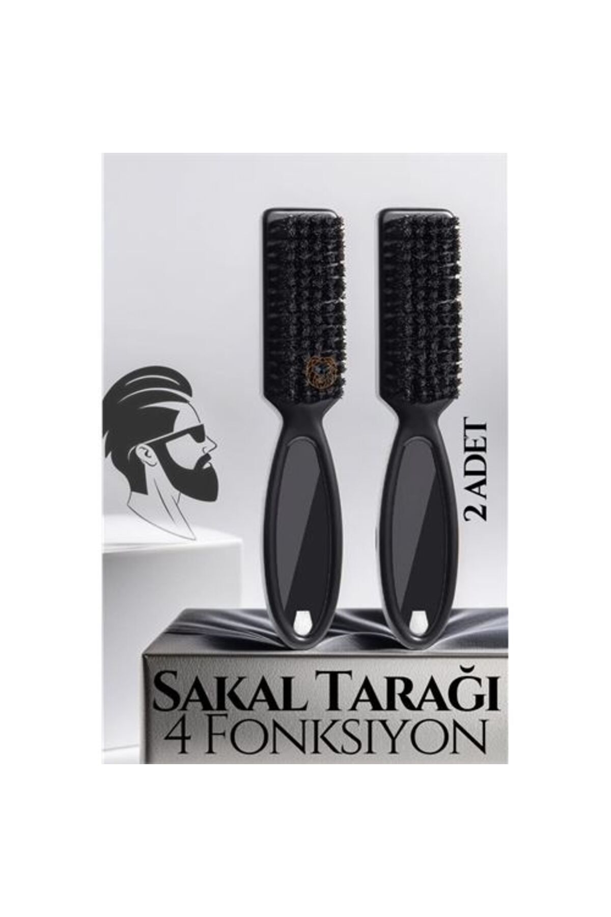 BirdoluSepet Engithalat Sakal Tarama Fırçası 2 Lİ SET Absolute Professional