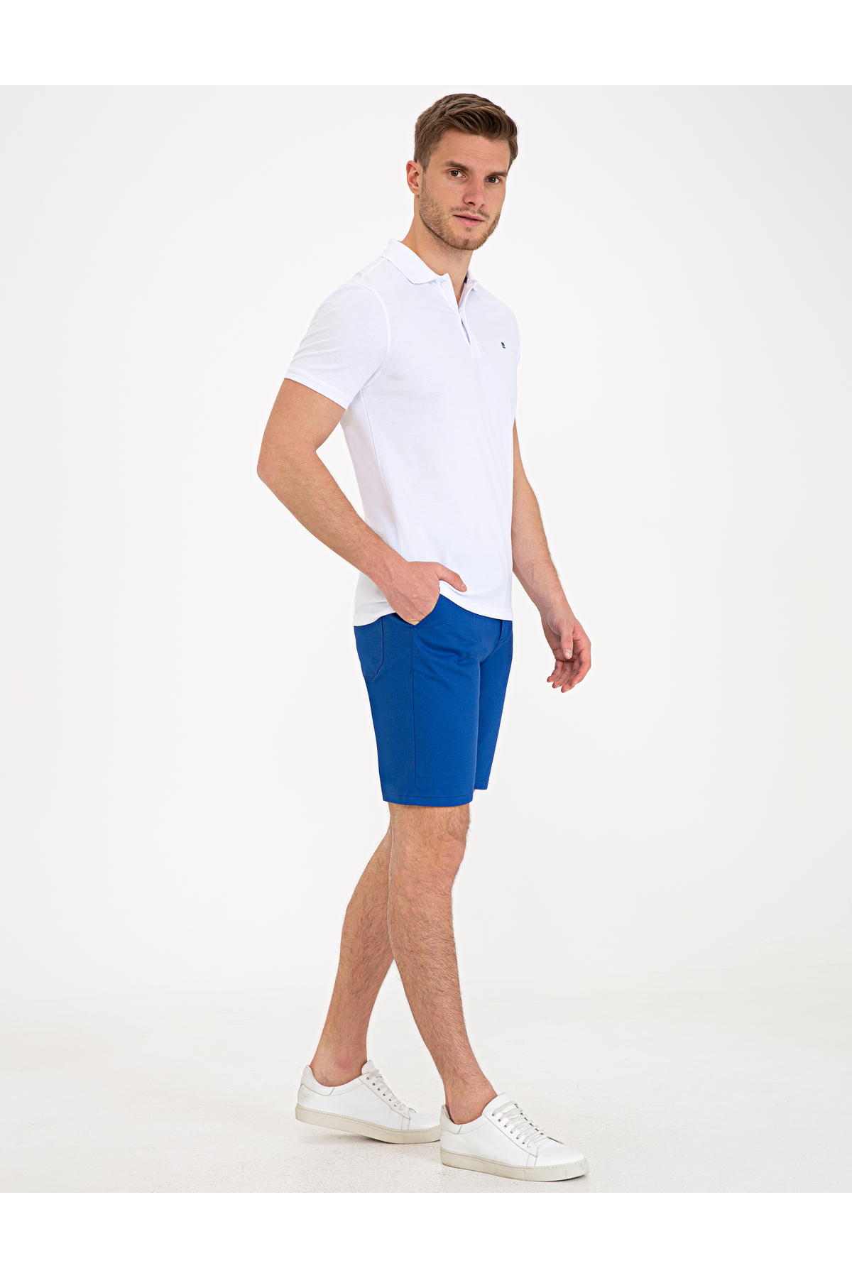 شورت و شلوارک مردانه راسته فاق نرمال | پیر کاردین Pierre Cardin 516506 - تصویر 2
