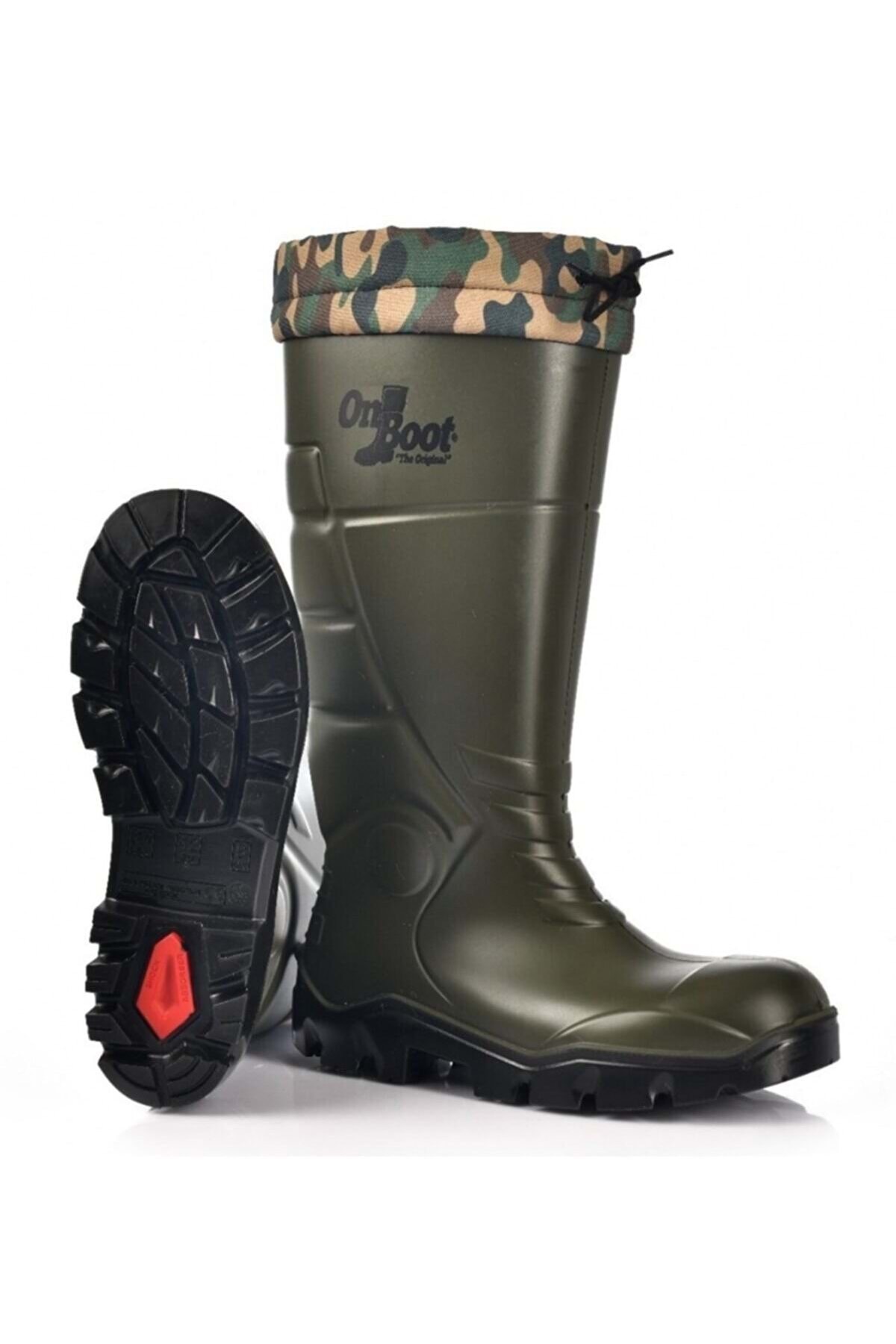 کیدز کلاب شوز چکمه شکار و کار ضد آب سرد پلی اورتان مدل On Boot Src KHAKI