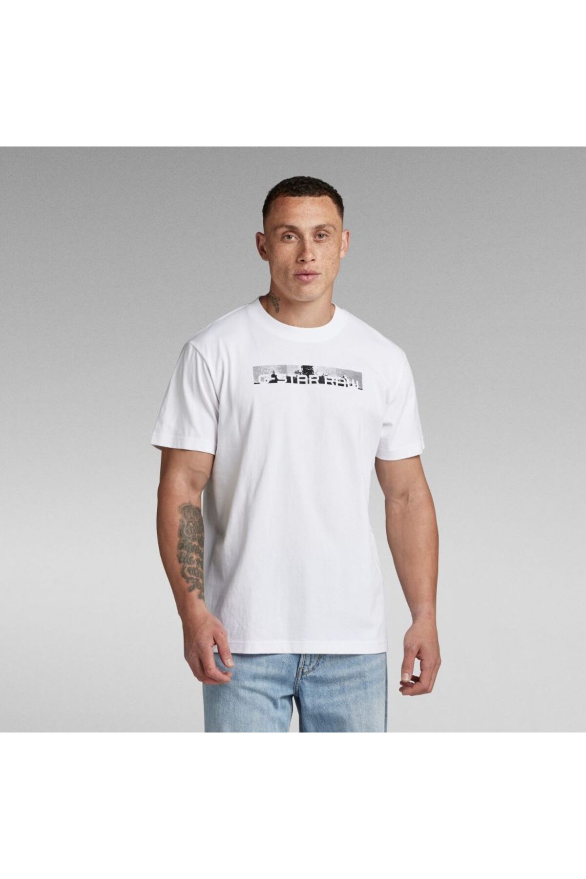 تی شرت سفید مردانه G STAR RAW توری اورجینال G-STAR RAW