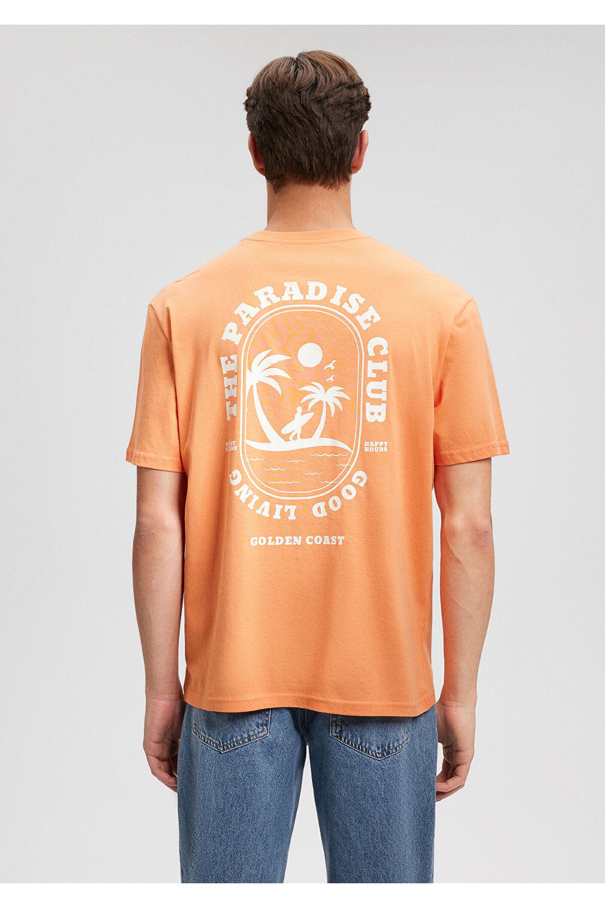 Mavi-Orange Back Printed T-Shirt - Loose Fit0612059-71421 4