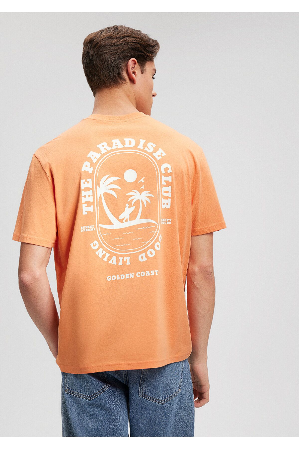 Mavi-Orange Back Printed T-Shirt - Loose Fit0612059-71421 1