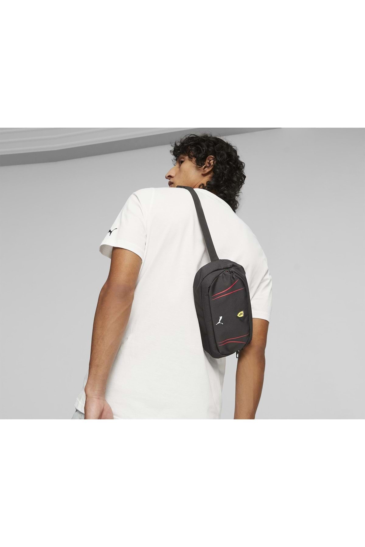 Puma 079825-02 Ferrari SPTWR Race Waist Bag Bel Çantası SİYAH görsel 7