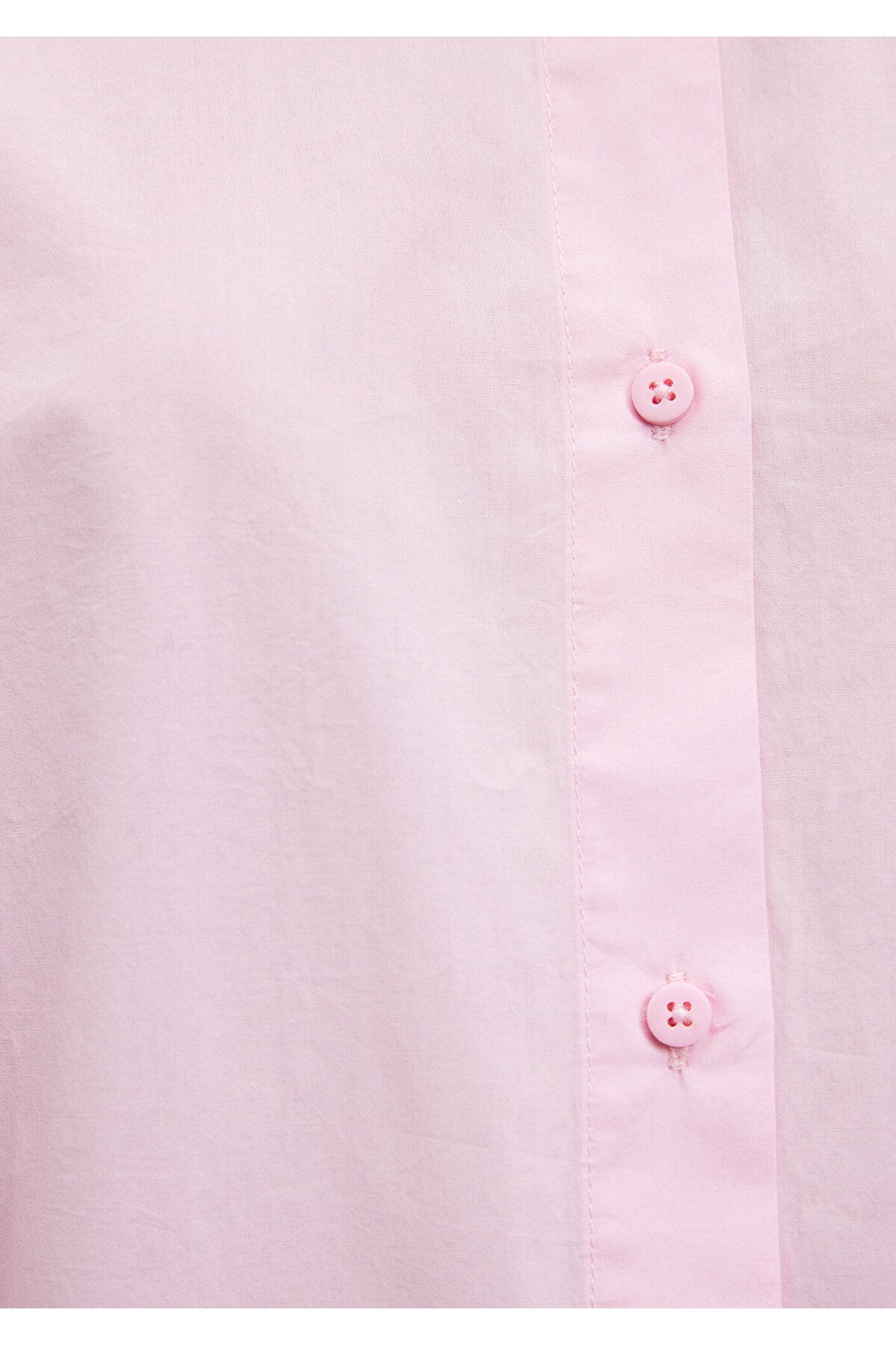 Mavi-Poplin Pink Oversize Shirt -1210103-70973 7