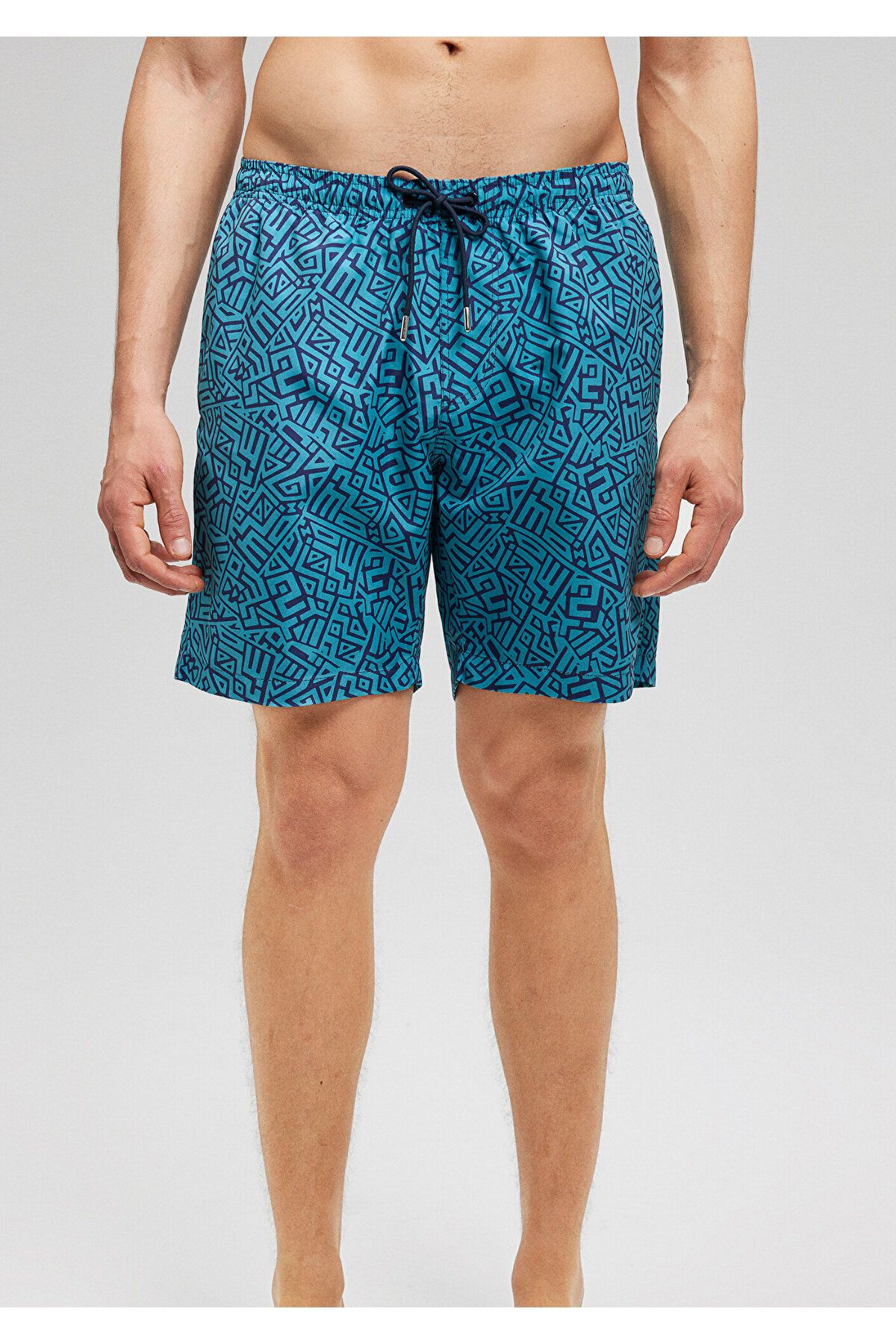 Mavi-Blue Printed Swim Shorts -0911481-70758 3