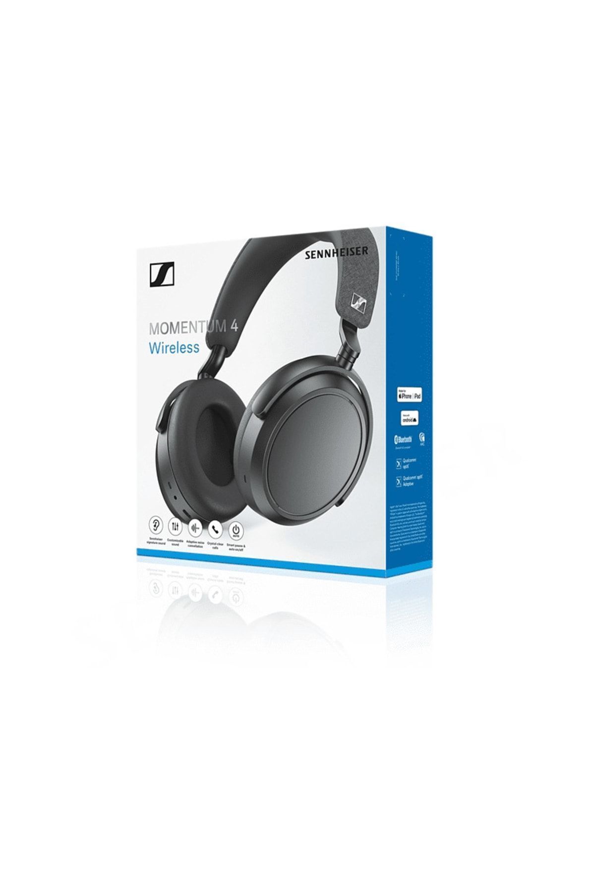 Sennheiser Momentum 4 Wireless Kablosuz Kulak Ustu Bluetooth Kulakl k Anc 60 Saate Kadar Dinlem