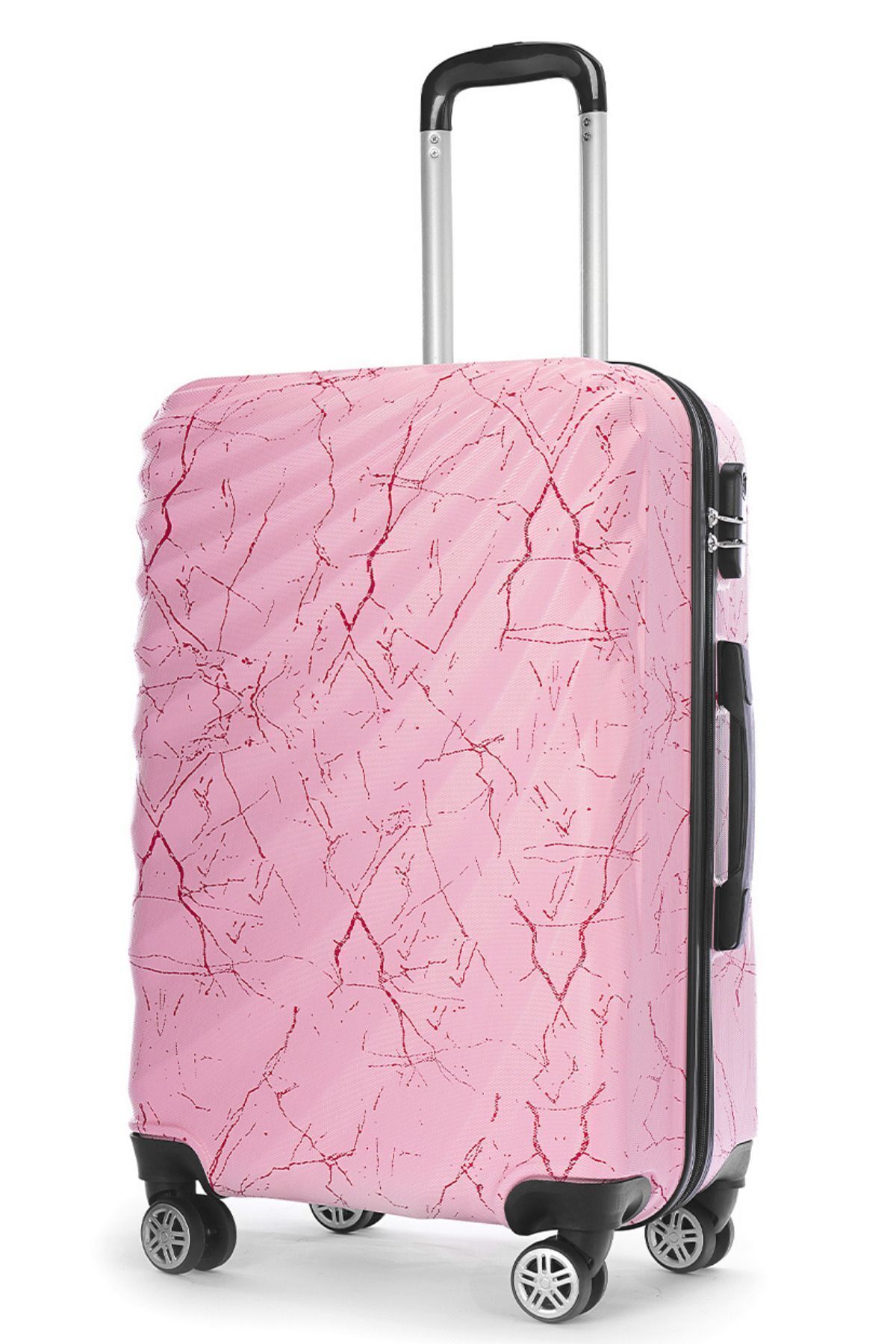 Wx-300 Printed Candy Pink Medium Suitcase