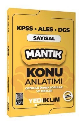 Yediiklim Yayınları Yediiklim Yayınları 2025 KPSS ALES DGS Sayısal Mantık Kon...