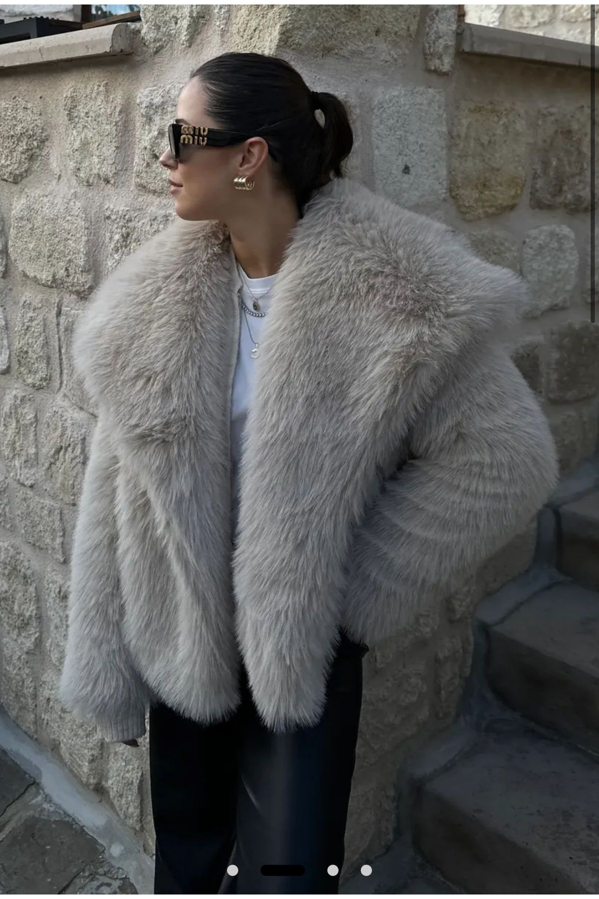 Bak'ap  İthal Premium Astarlı Kürk Mont - Görsel 2