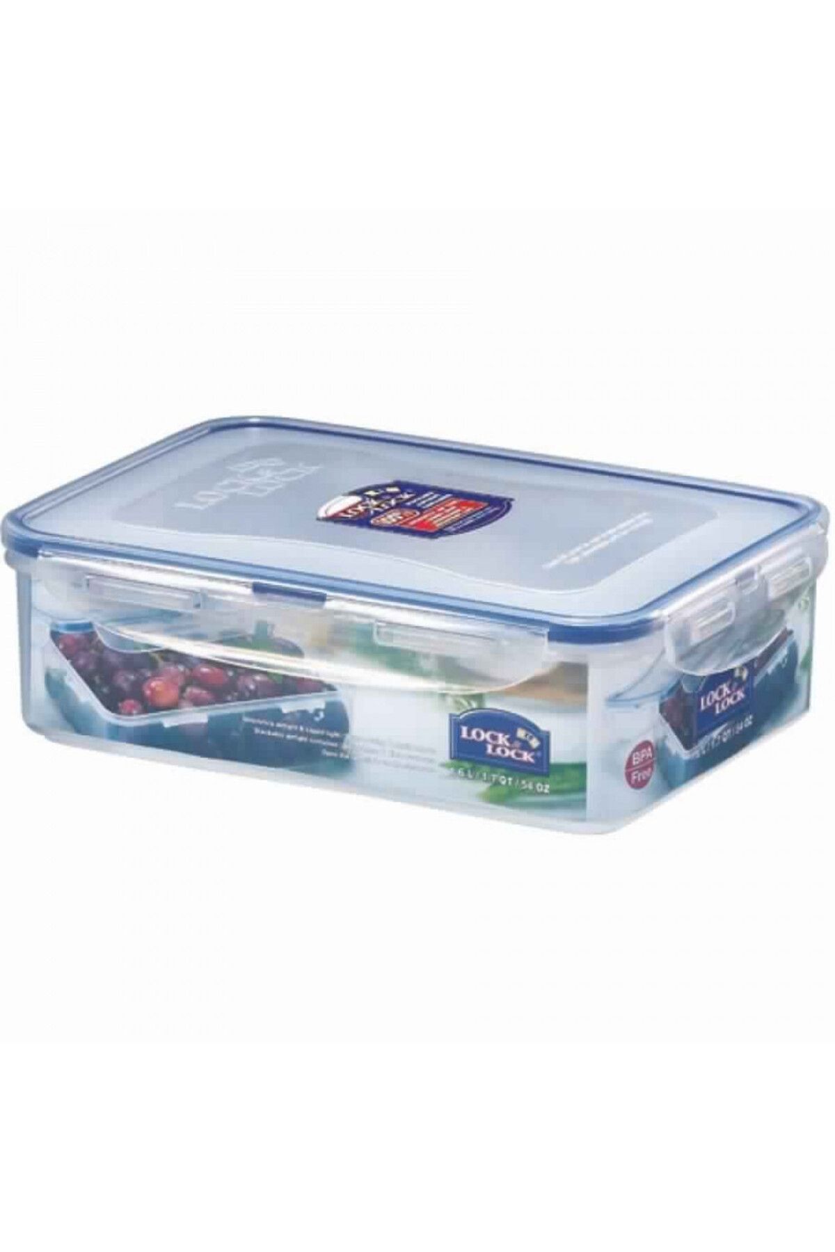 Lock & Lock-Rectangular Short Food Container 1.6l 1