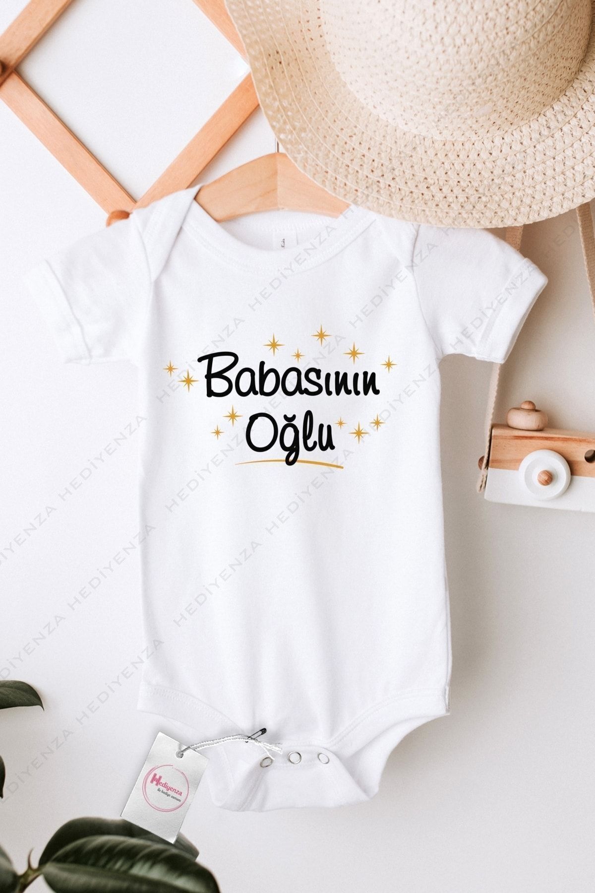  بادی نیم آستین طرح دار بچگانه طرح بابا پسر