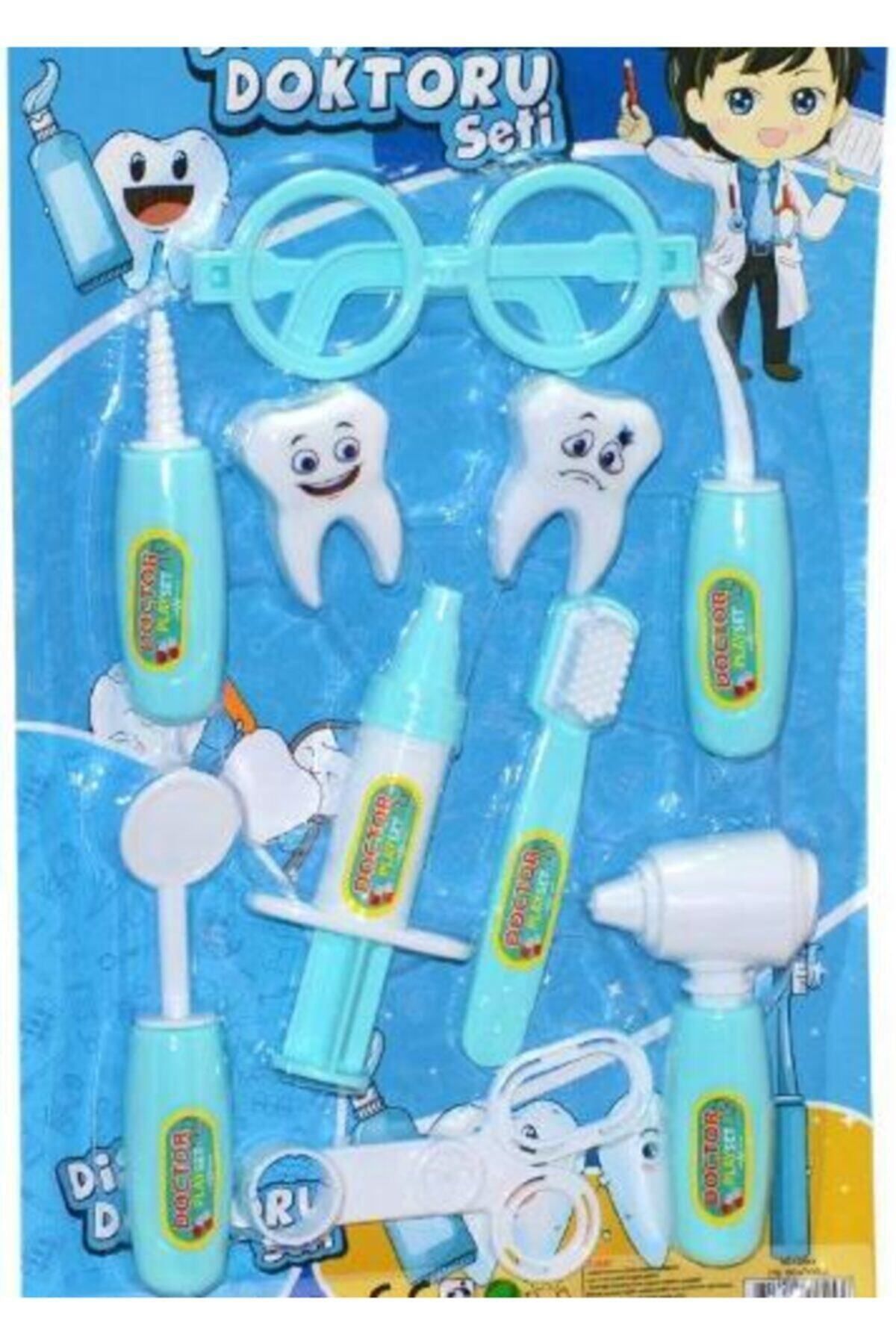OyuncakZade-Cute Toy Dentist Dino Play Dough Set + Dental Doctor Accessories Toys 5