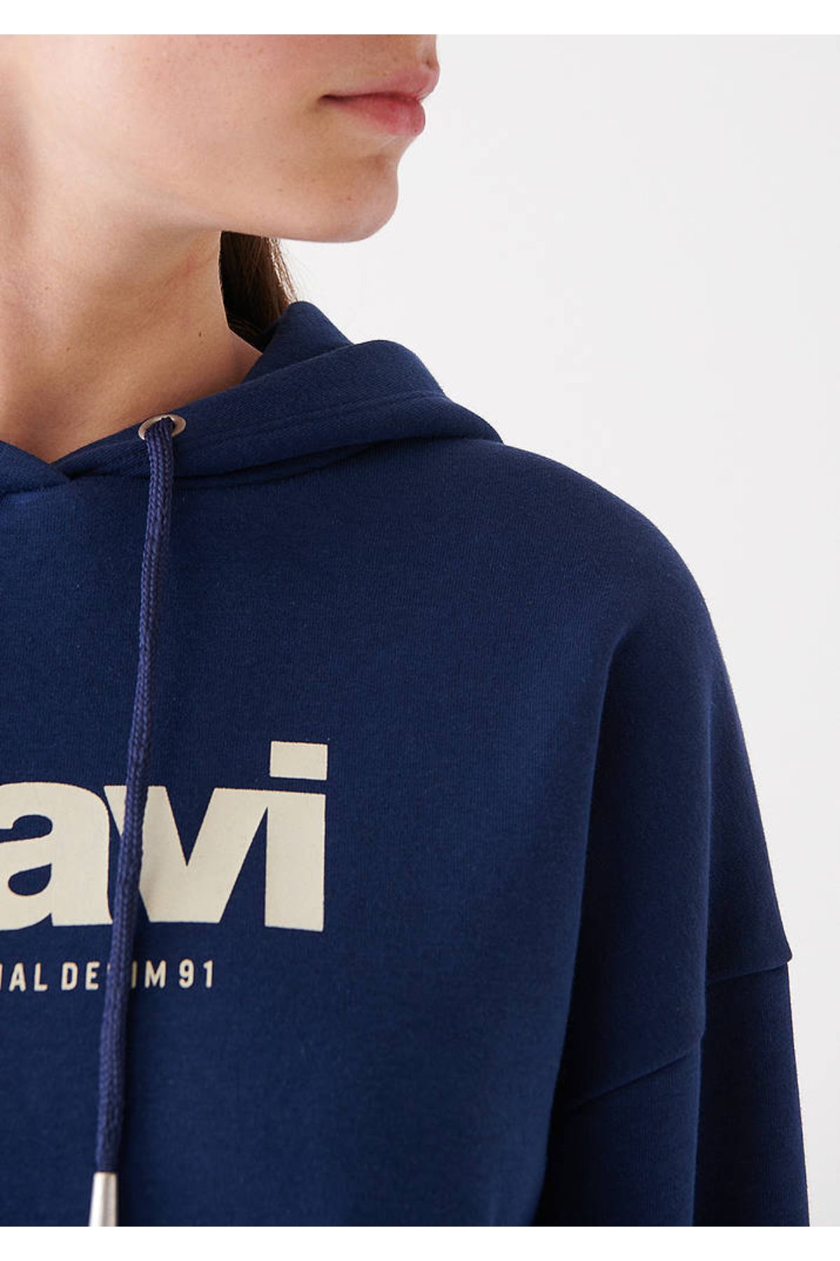 سویشرت زنانه آبی سرمه ای ماویMavi | 25K134T00580 اورجینال - تصویر 5