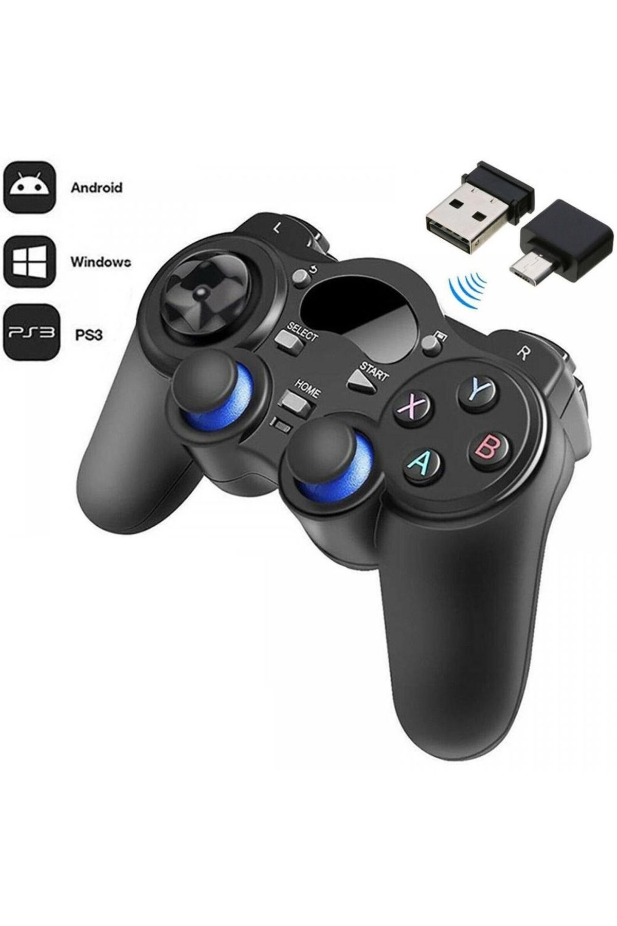 Kablosuz 2.4g Gamepad Oyun Kolu Ps3,pc,android Akıllı Tv,tablet,kablosuz Oyun Kolu 2