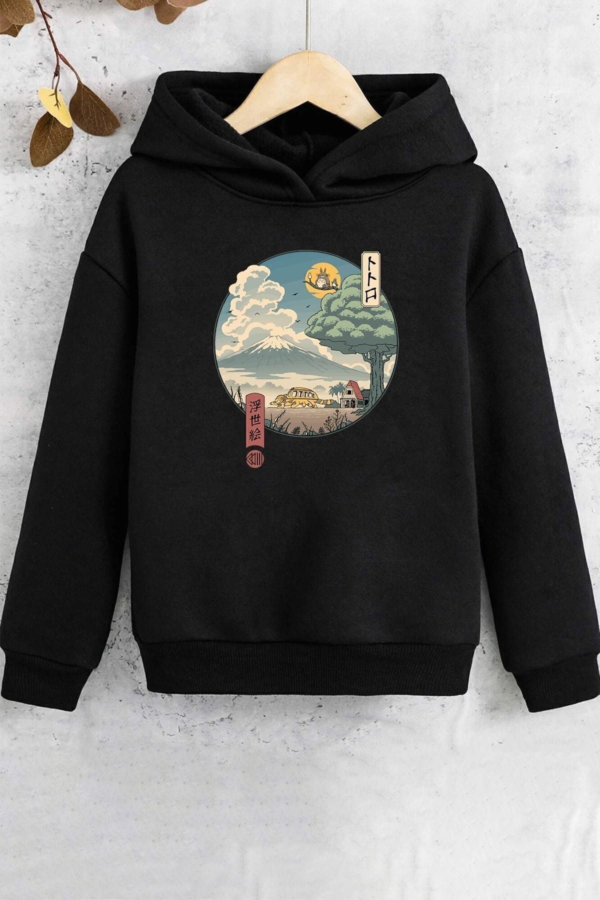 uyguntarz Dziecięca Bluza Z Nadrukiem Ukiyo E Unisex - Standard