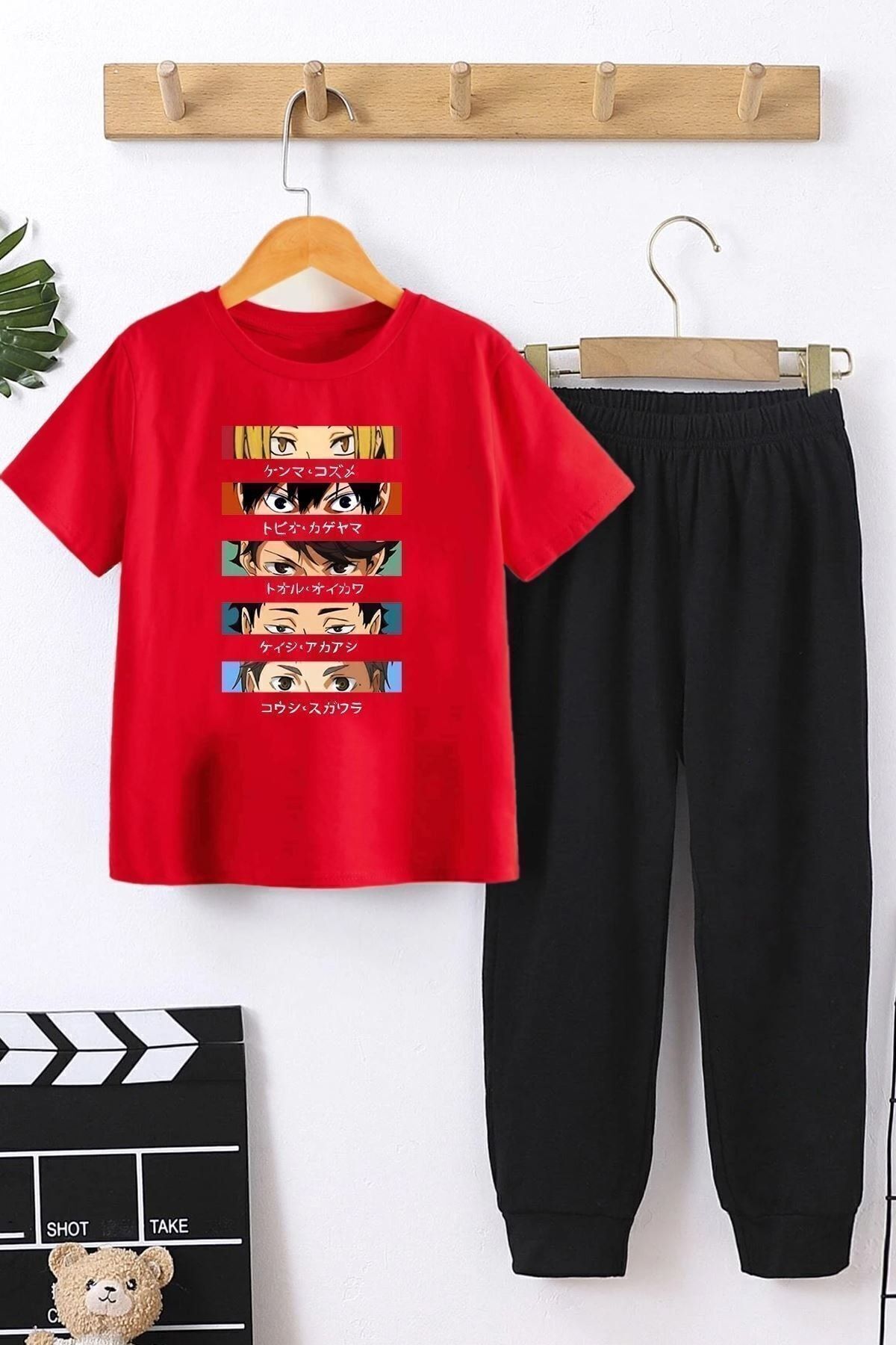 uyguntarz Zestaw Dresów Haikyuu Cosplay-zestaw Góry I Dołu Sunny Kids Unisex - 7-8