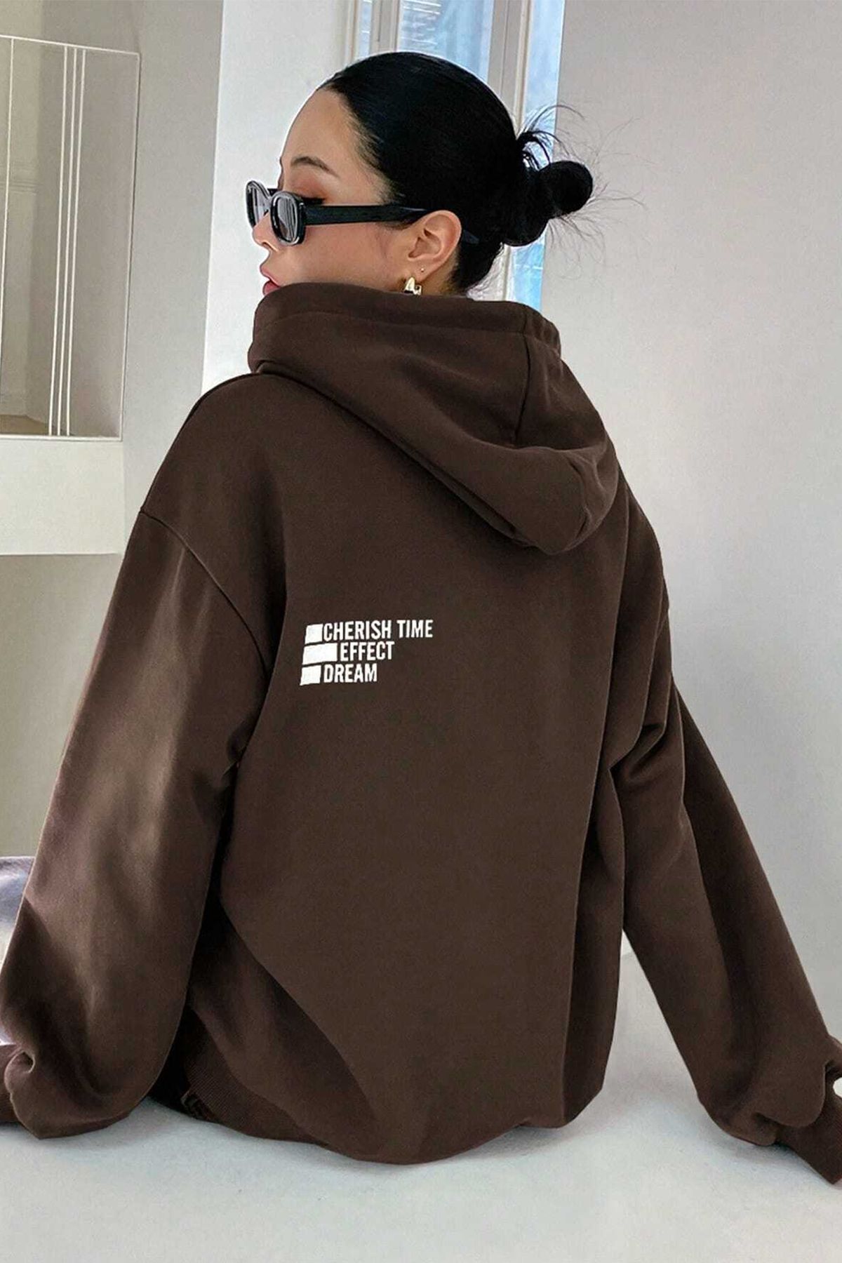 uyguntarz Bluza Unisex Z Nadrukiem Cherish Time Unisex - S/M