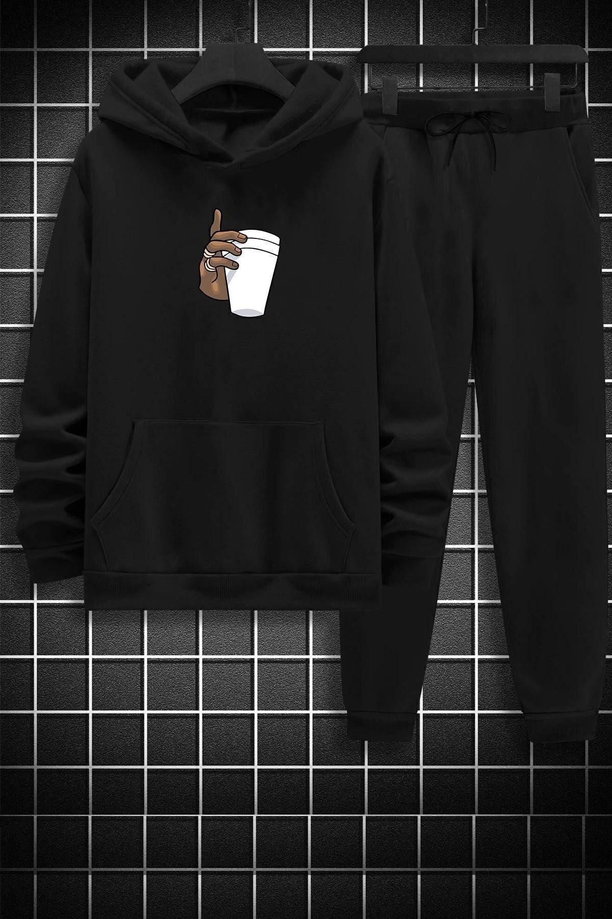 uyguntarz Zestaw Dresów Unisex Z Nadrukiem Kawy Tupac Unisex - 38