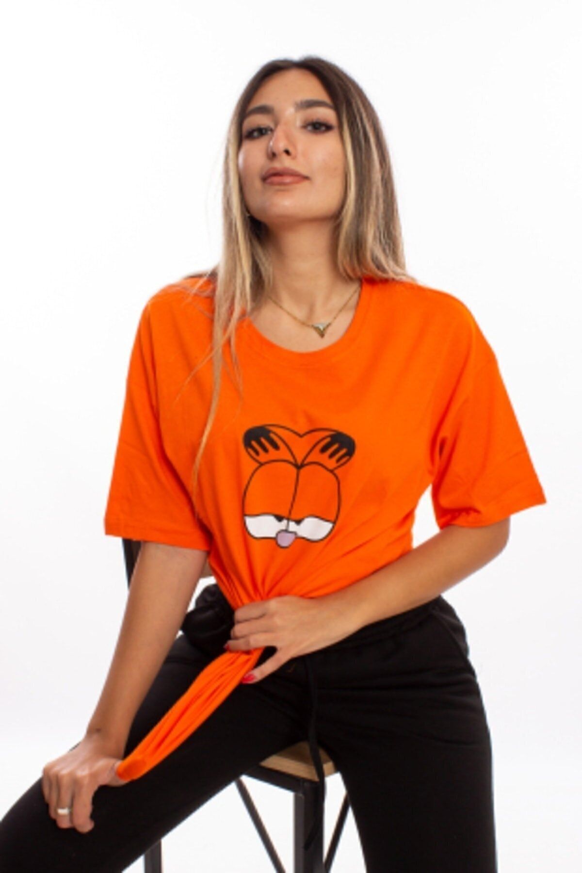 trendypassion-Koszulka z motywem emoji Garfielda 3