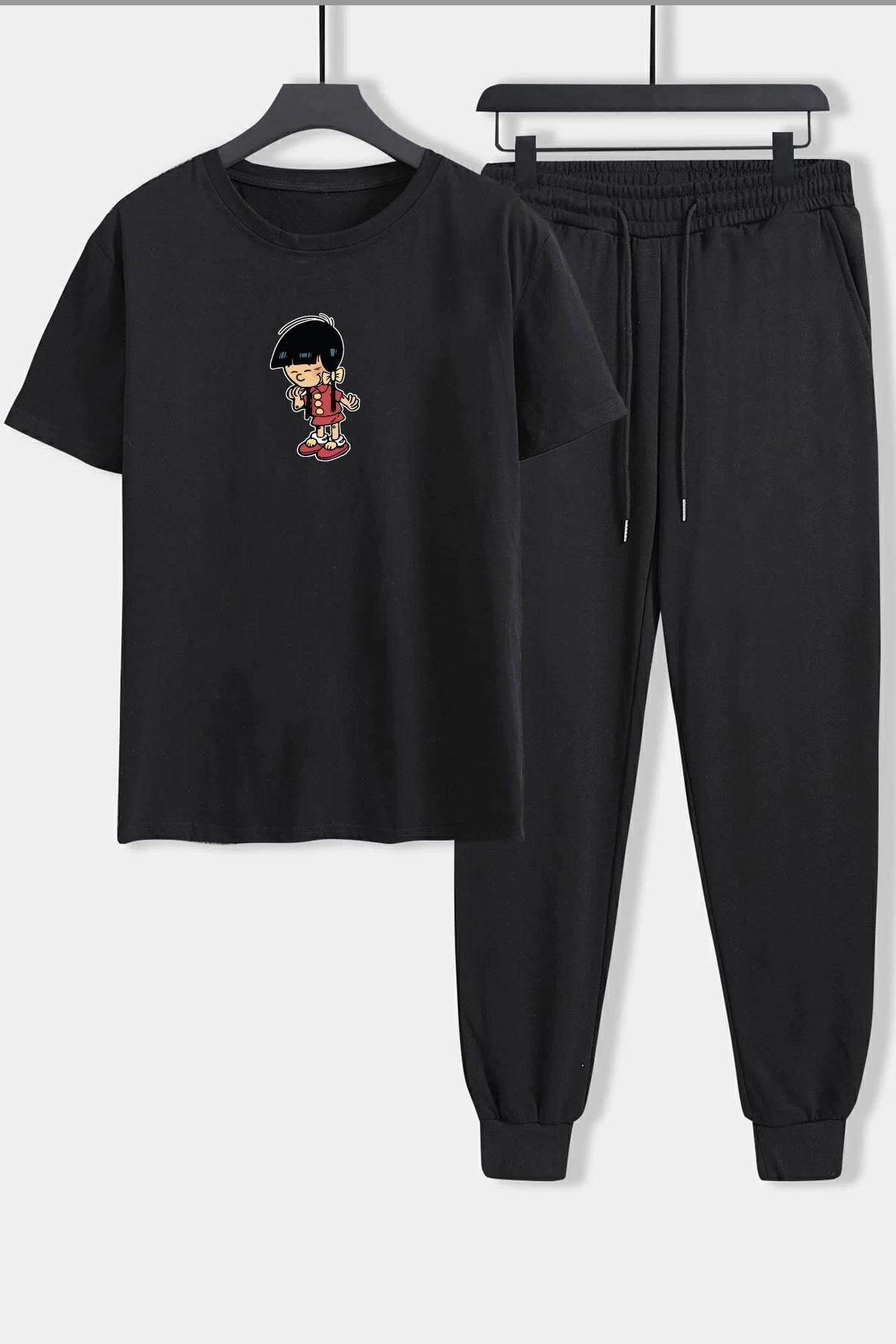 uyguntarz Dwuczęściowy Zestaw Dresów Unisex Z Nadrukiem Chen Raisin Cake Unisex - 36