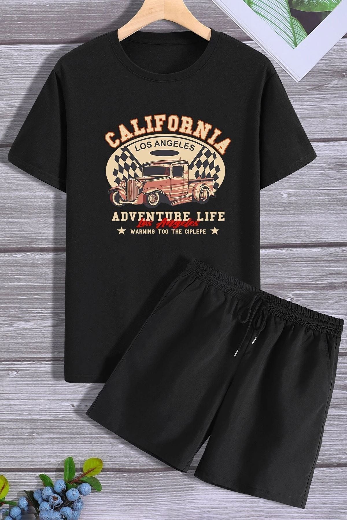 trendypassion Zestaw Dresowy Z Krótkimi Spodenkami California Shorts Unisex - 36
