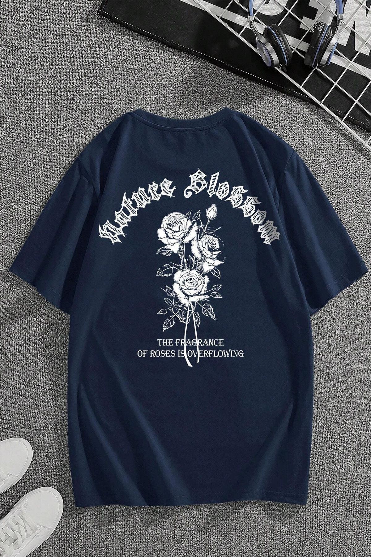 uyguntarz Koszulka Typu Unisex Oversize Z Nadrukiem Nature Blossom Unisex - L