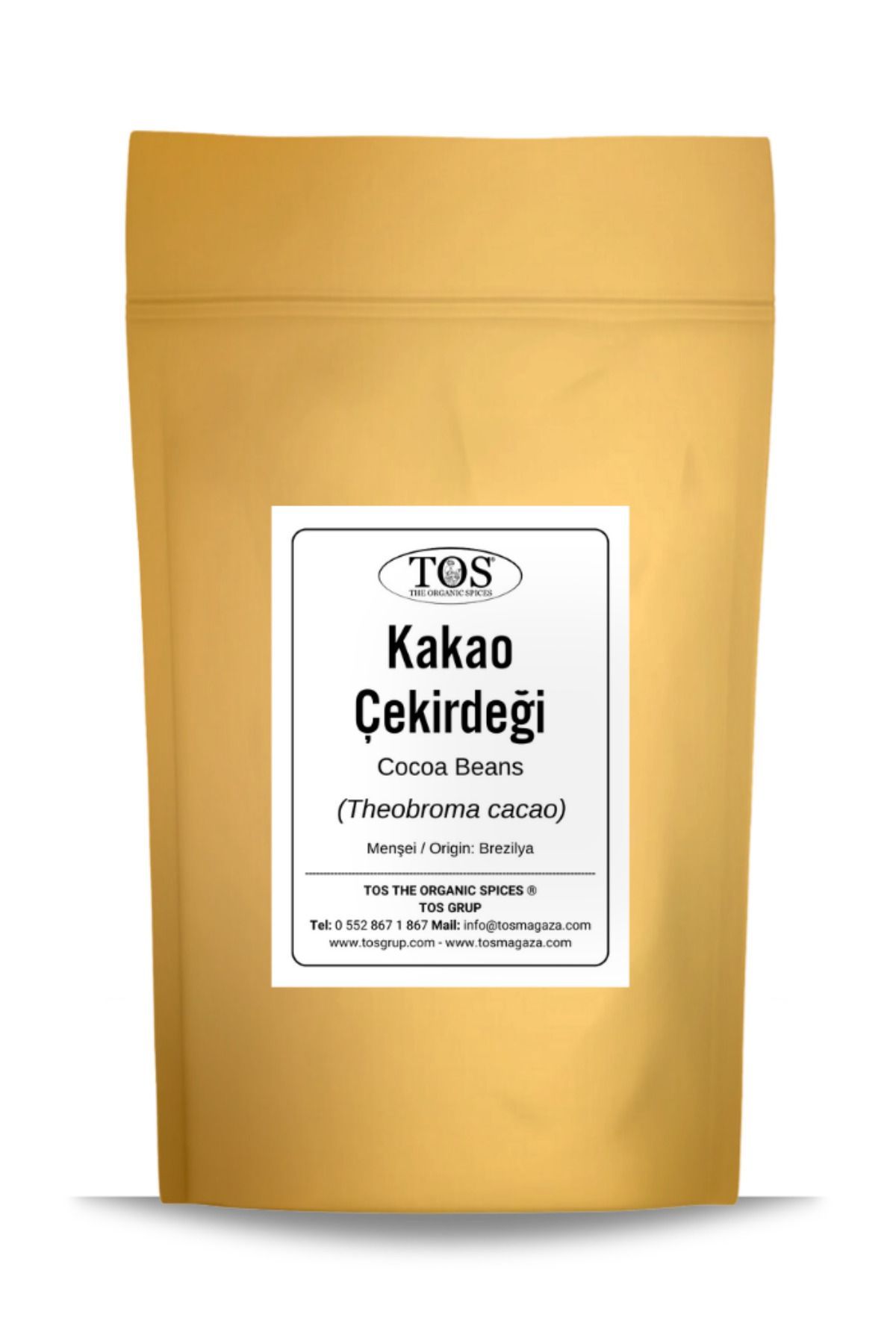 TOS The Organic Spices Kakao Çekirdeği 250 gr (1. Kalite) Theobroma cacao / Cocoa Beans