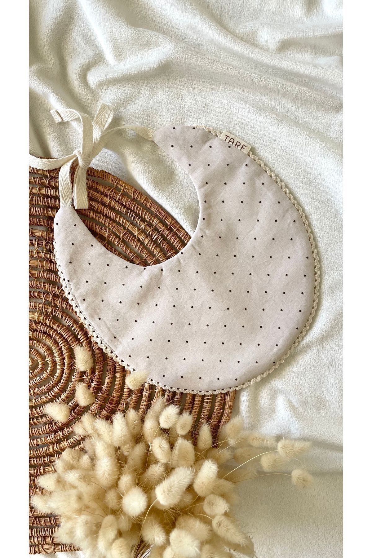 TARF Çift Taraflı Sıvı Geçirmez %100 Pamuk Bebek Önlüğü, Vintage Önlük, Salya Önlüğü