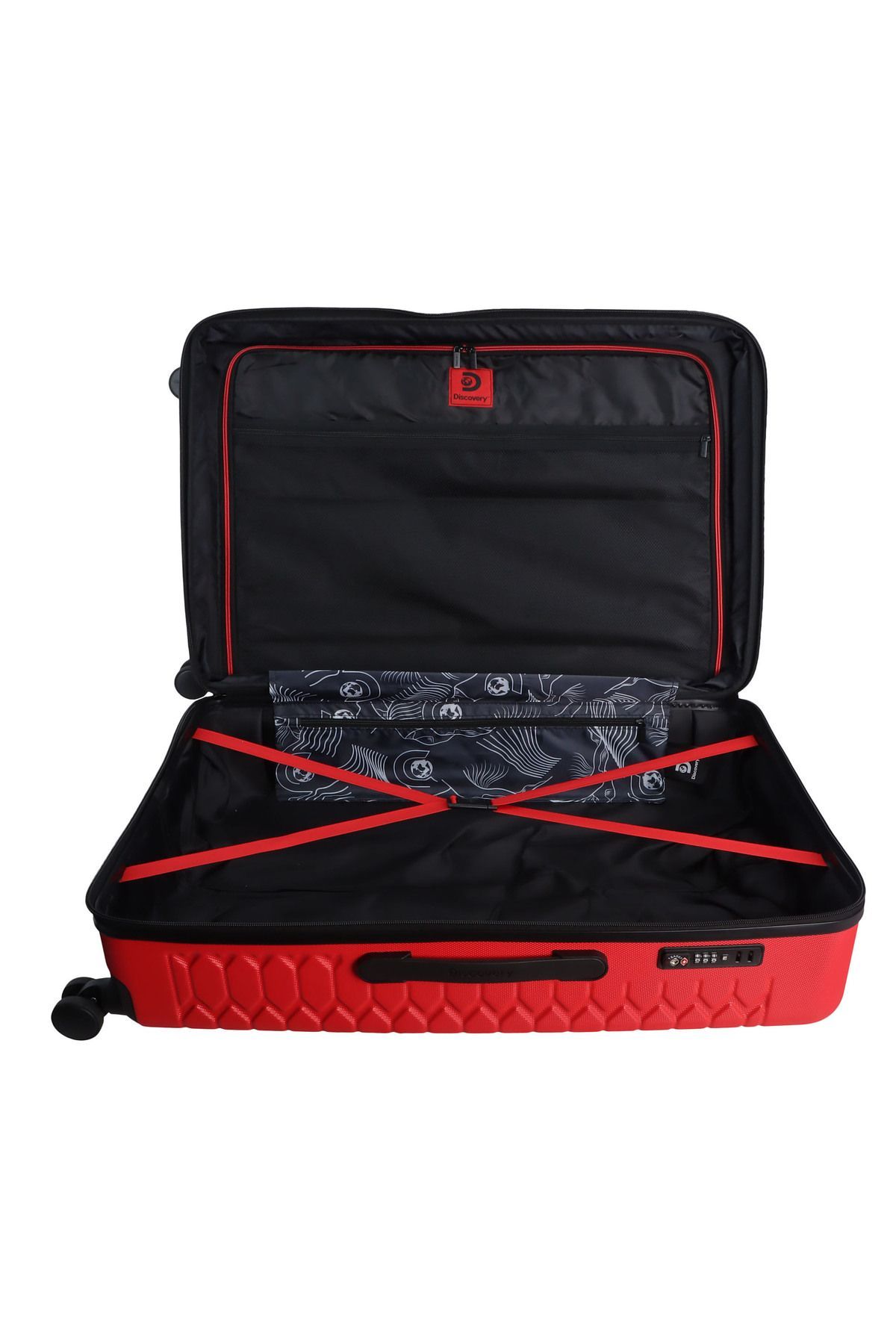 Discovery-Reptile ABS Large, TSA Lock, Expandable, 4 Double Wheels, 28 Inch Red 7