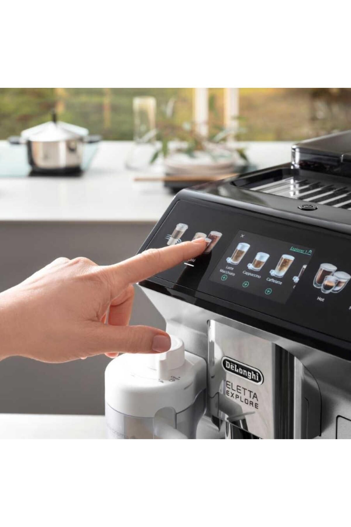 DELONGHİ-Delonghi Eletta Explore Ecam450.55.S - Fully Automatic Espresso Machine 8