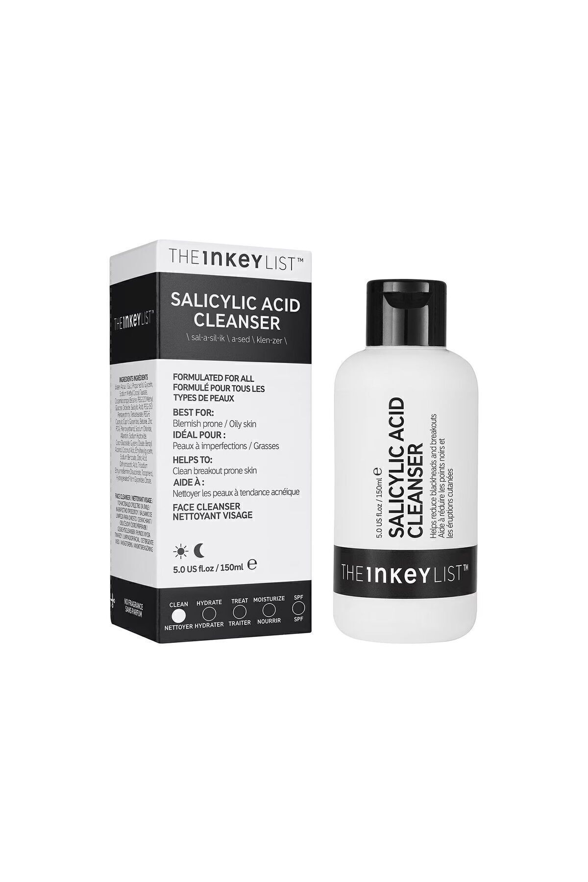 THE INKEY LIST-Salicylic Acid Cleanser Acne Anti-Acne Salicylic Acid Facial Cleanser 150ml 1