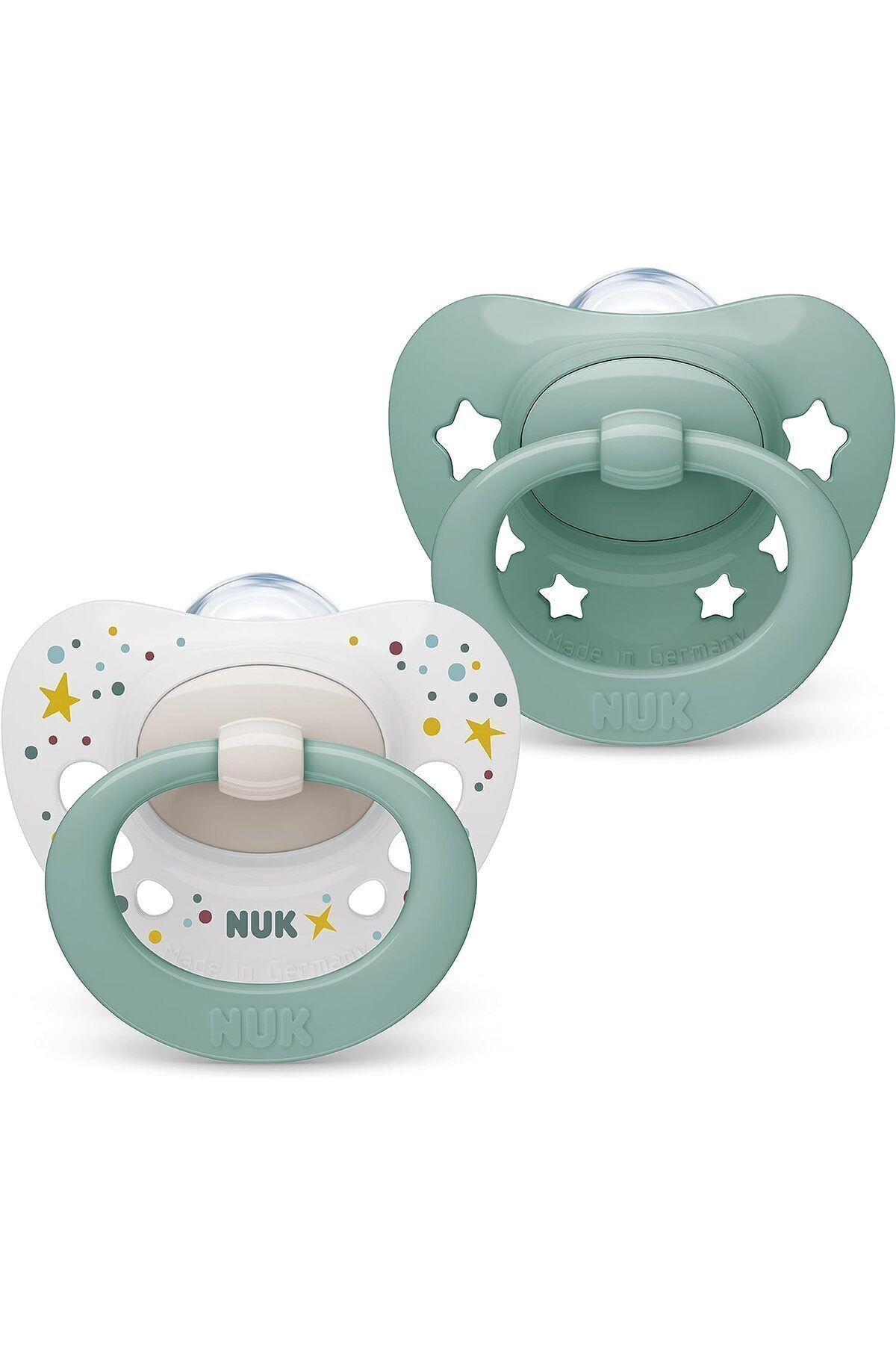 Nuk Signature Silikon Damaklı İkili Emzik (0-6m) fotoğrafı 2 (önizleme)