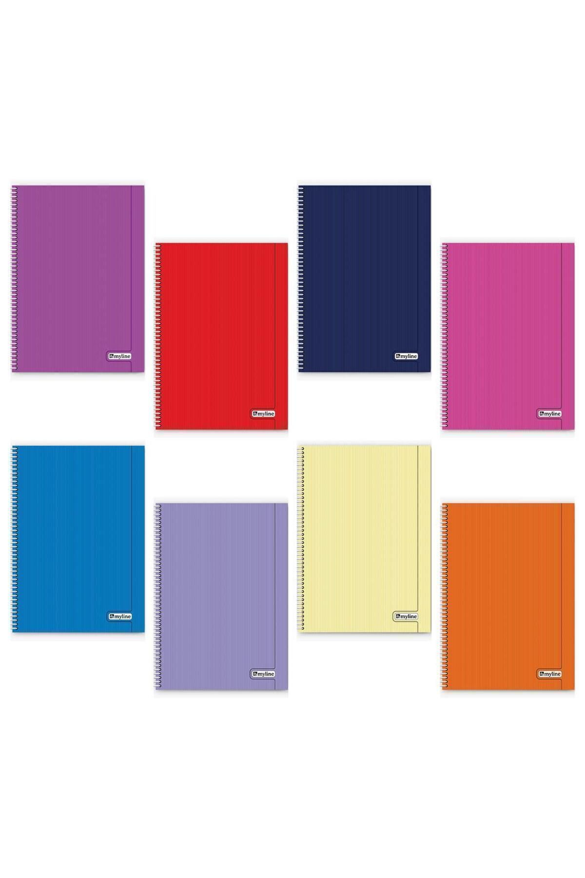 Etika-A4 School Notebook - 144 Sheets (72 Sheets), Spiral, 4 Lines and 4 Squares 4