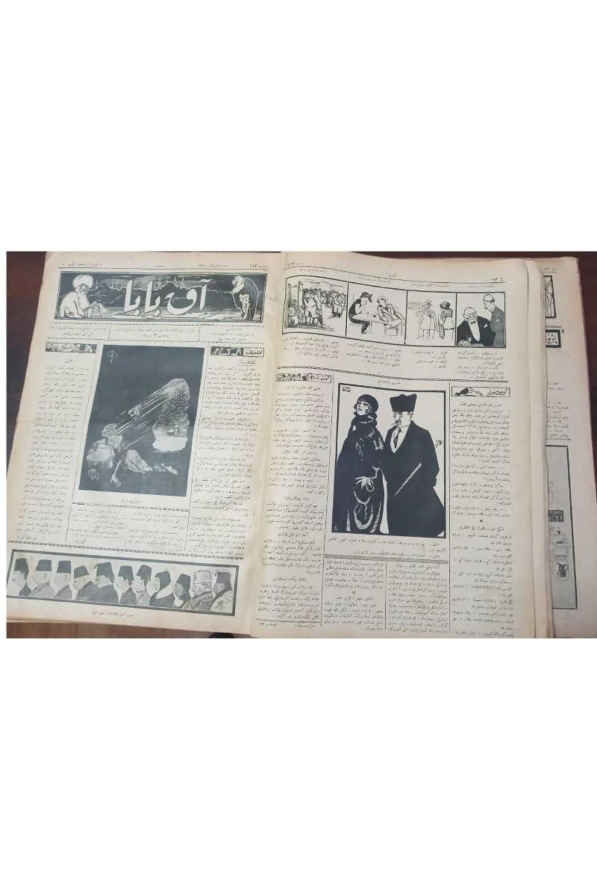 Kişisel Yayınlar Akbaba Siyasi Mizah Dergisi -Sene 1342 - 1923 (İlk Basımlar - 105'den 208' kadar (Osmanlıca )