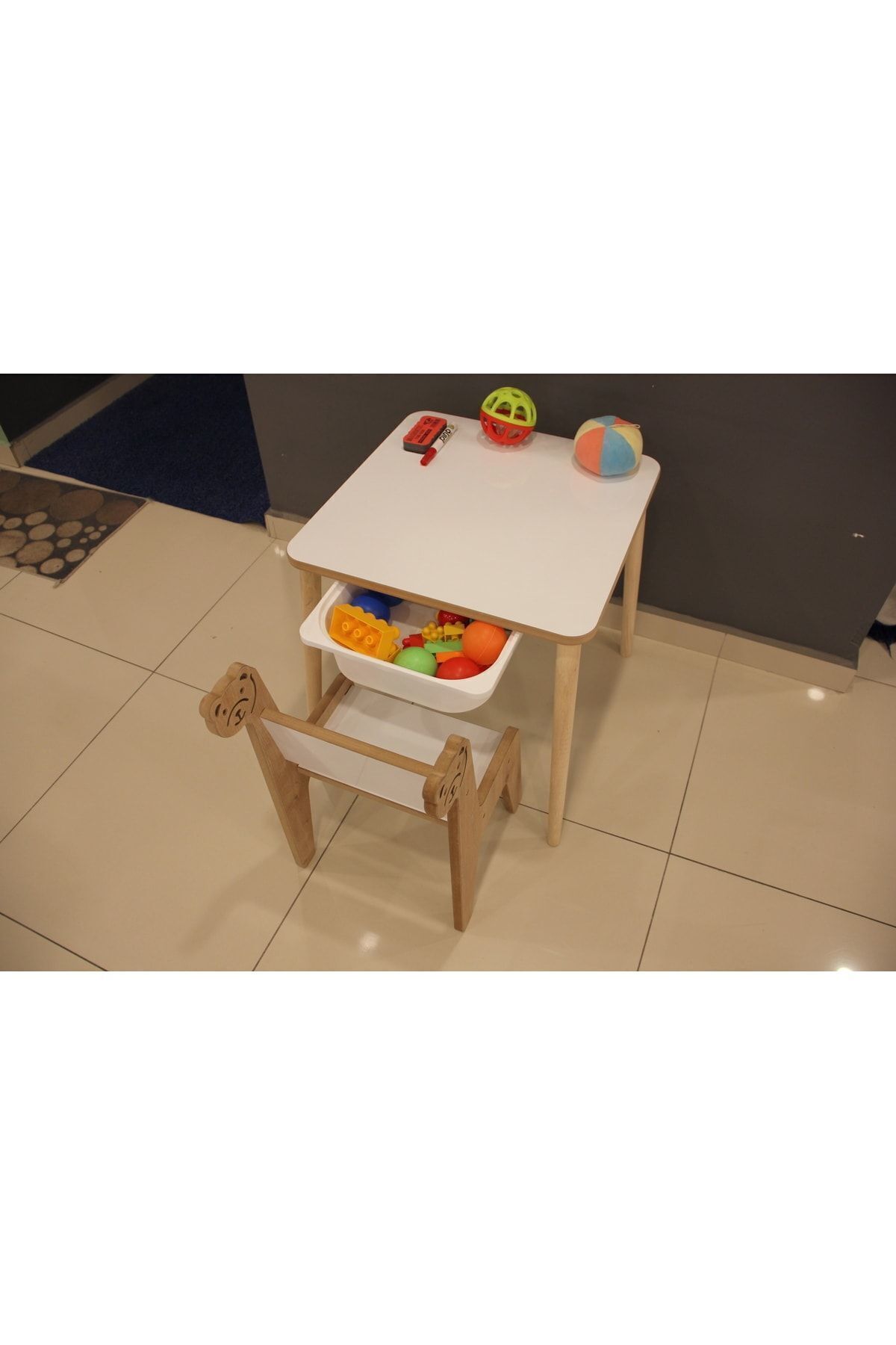 AYAZ DESİNG Çocuk Oyun Etkinlik Çalışma Masası Aktivite Masası