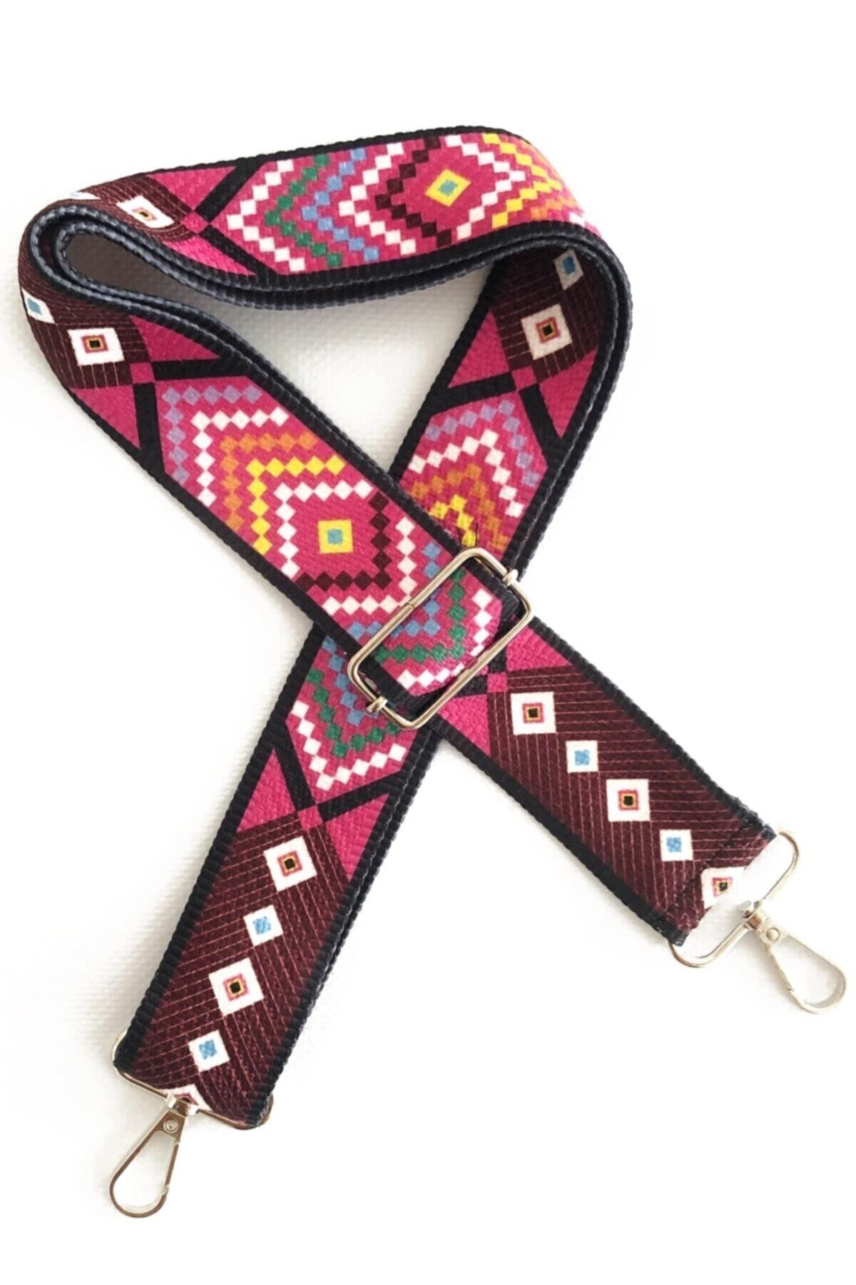 Bevella Polyester Kolon Ayarlanabilir Çanta Sapı - Telefon Askısı (120 CM) / Etnik Desen