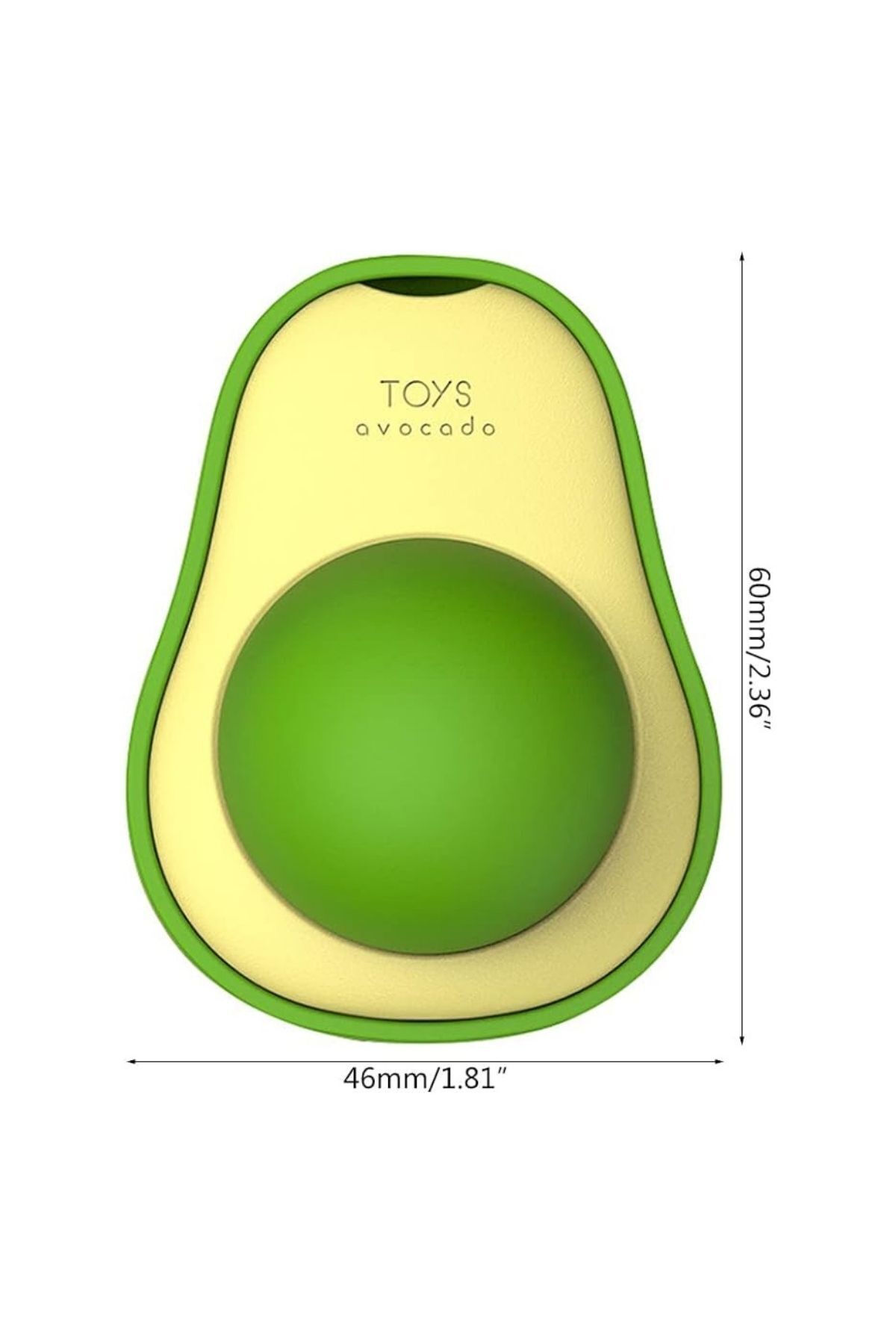 Treuman-Natural Catnip Edible Cat Mint - Avocado Shaped Play Ball Toy 7
