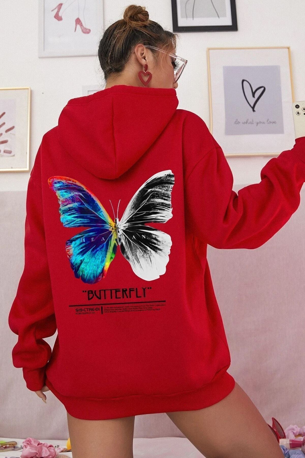 Sweatshirt with butterfly clearance