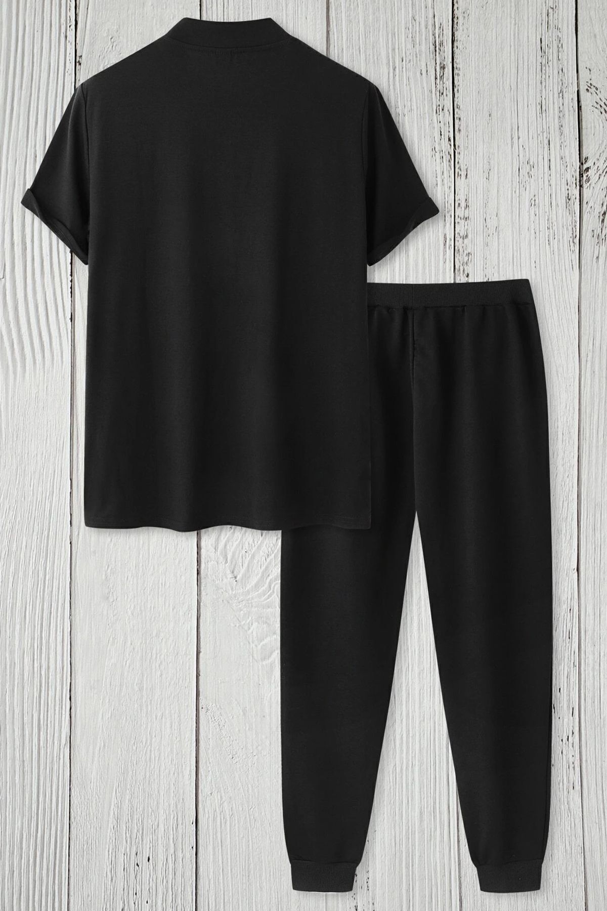 uyguntarz-Bedrucktes zweiteiliges Unisex-Trainingsanzugset „Los Angles“. 2