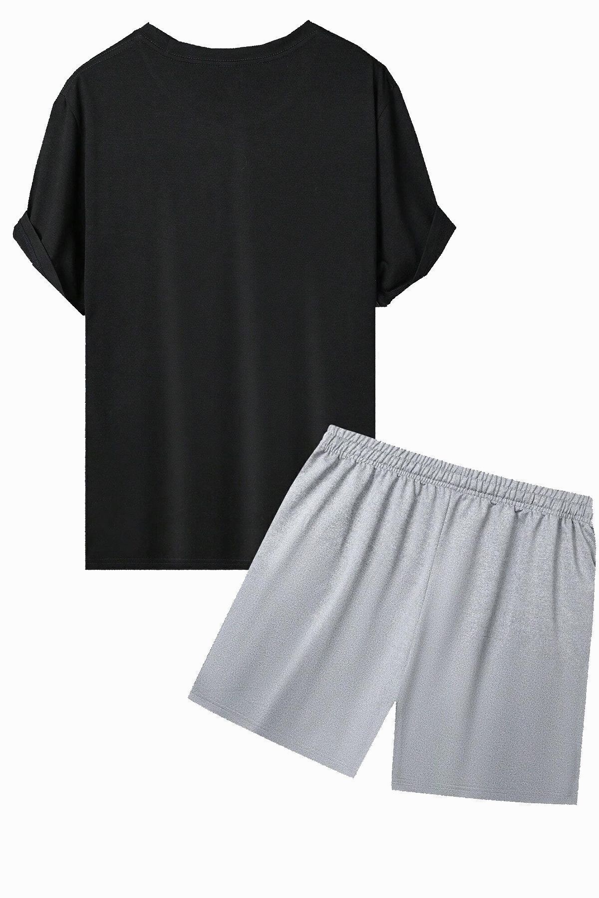 uyguntarz Unisex Suppose Printed Shorts Set