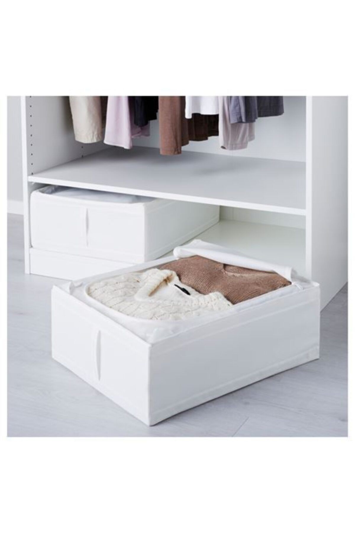 FNF 43x53x19 Ikea Under Bed - Cutie De Depozitare Albă, Cutie De Transpirație, Lenjerie De Pat Și Set De Lenjerie De Pat - One Size