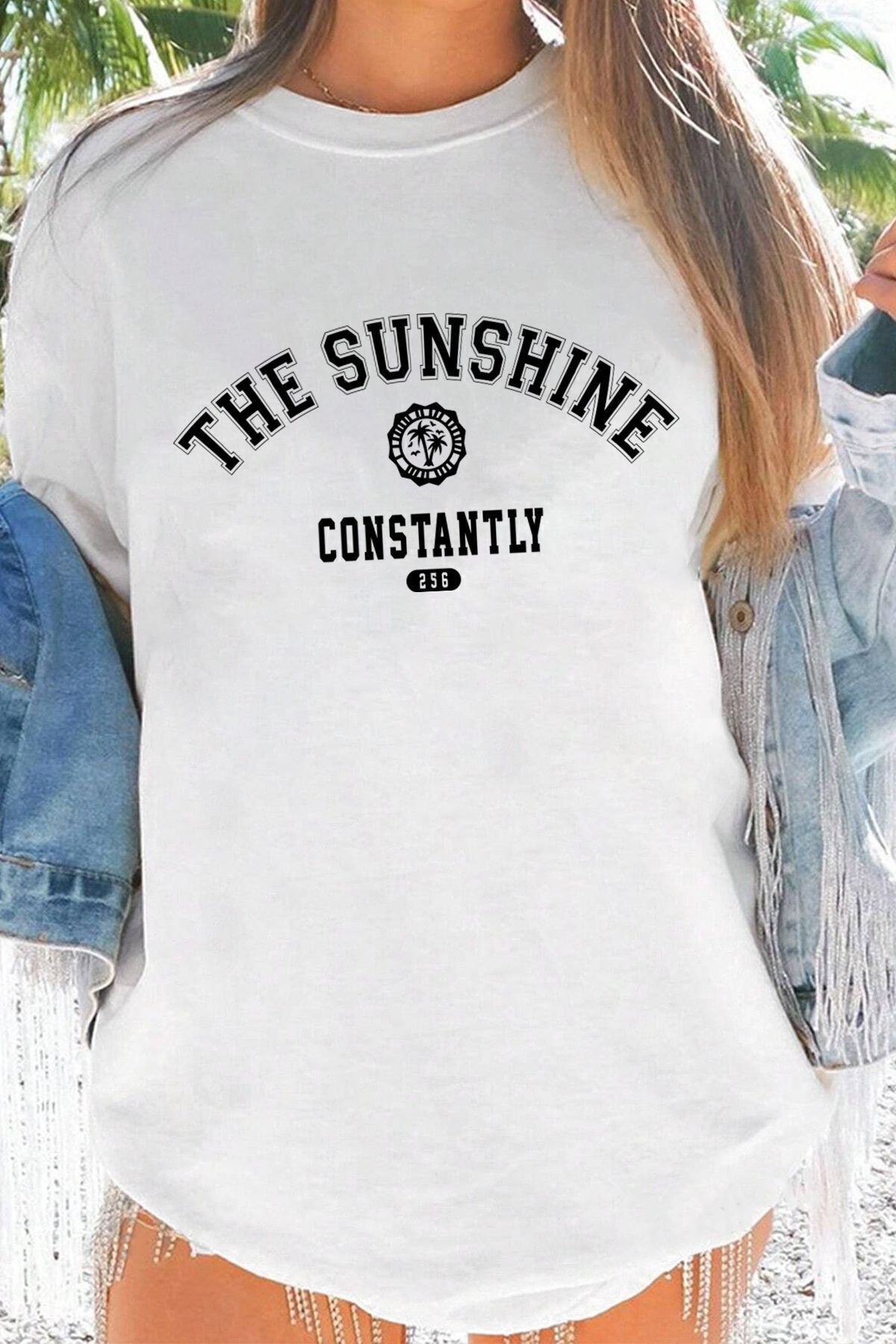 uyguntarz Unisex-t-shirt Mit „the Sunshine“-aufdruck - S/M