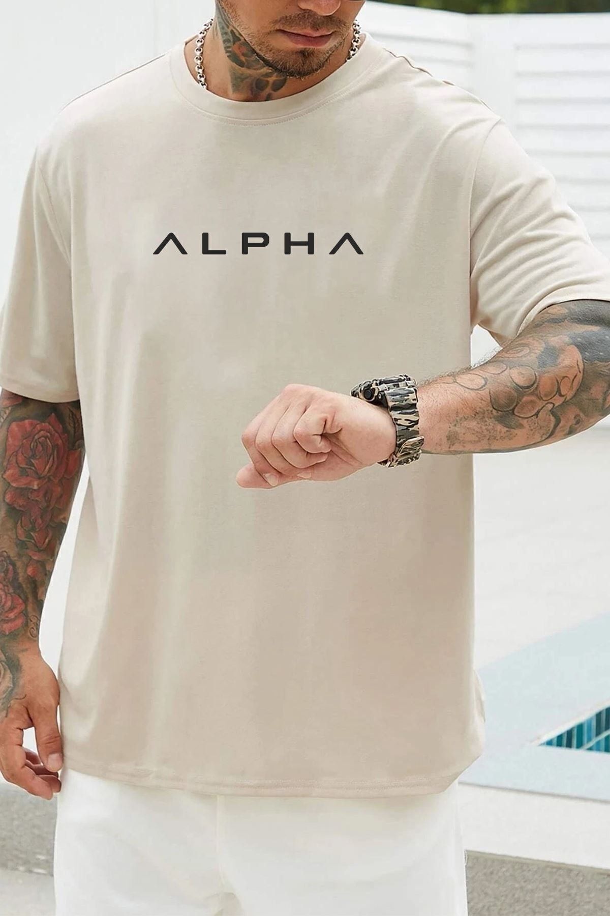 uyguntarz T-shirt Unisex Z Nadrukiem Alfa Unisex - 38