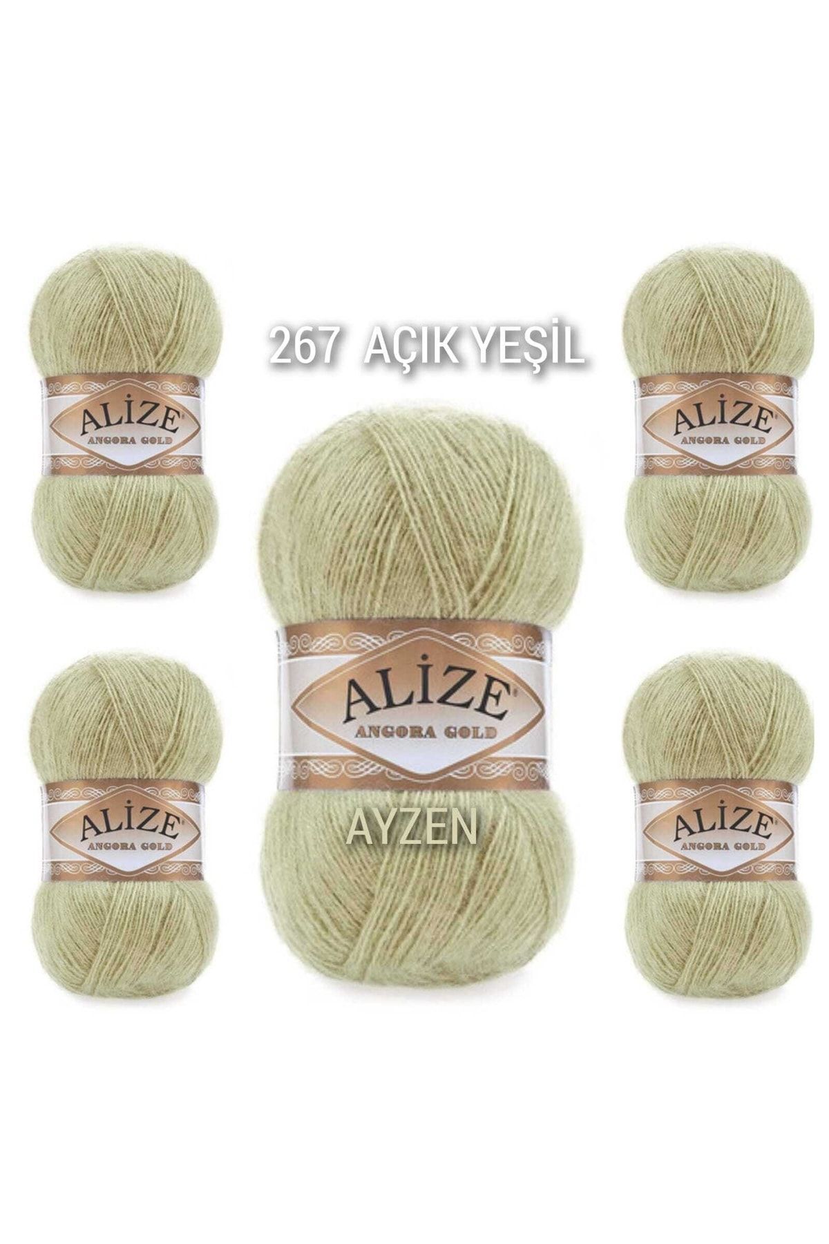 Ayzen Home Angora Gold Hand Knitting Lanyard 5 Pack