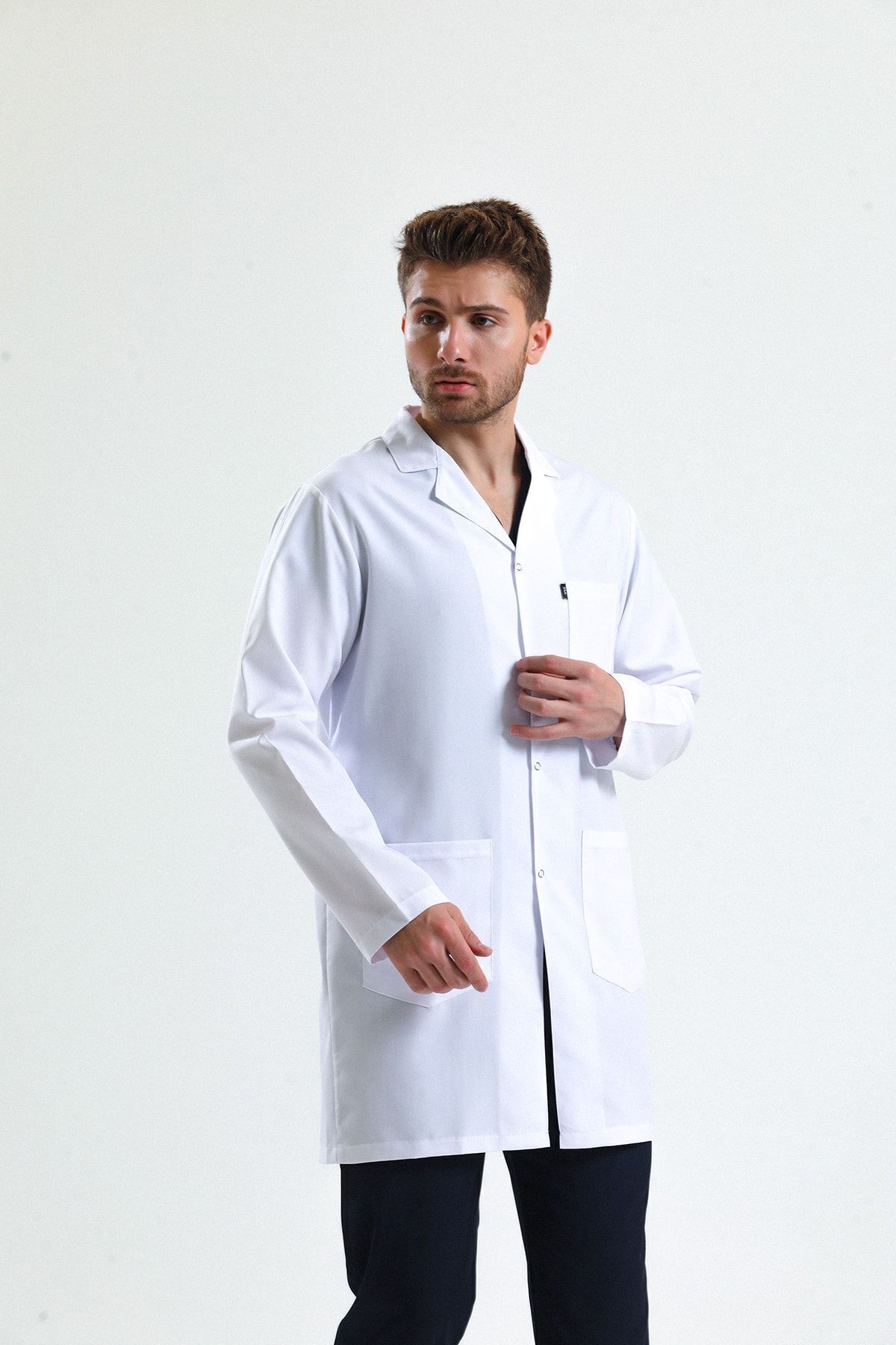 Ehil Doktor Önlüğü Klasik Yaka Alpaka Kumaş