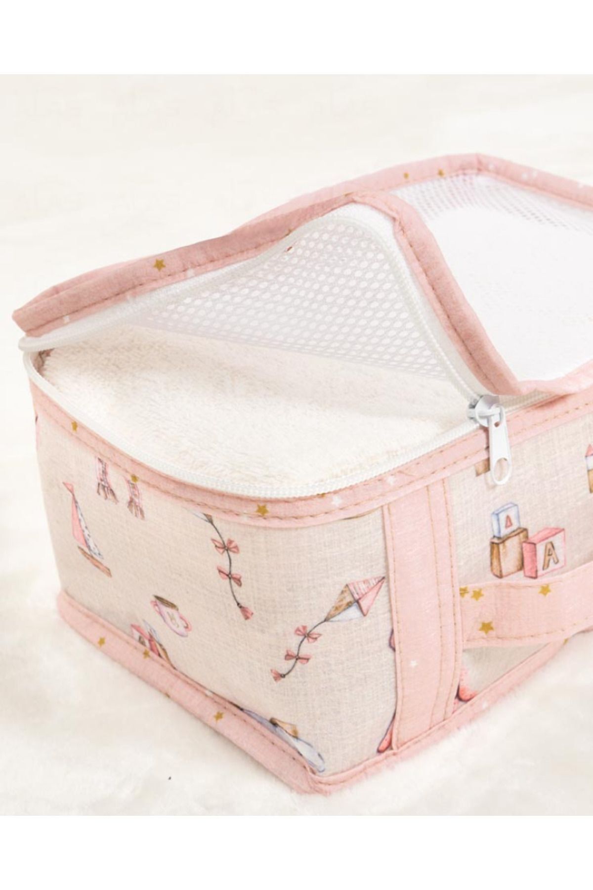 PONÇİK BEBEK 6'lı Bavul Valiz Organizer - Yeni Doğan Hastane Seti - Desenli Anne Bebek Valiz İçi Düzenleyici Hurç fotoğrafı 4 (önizleme)