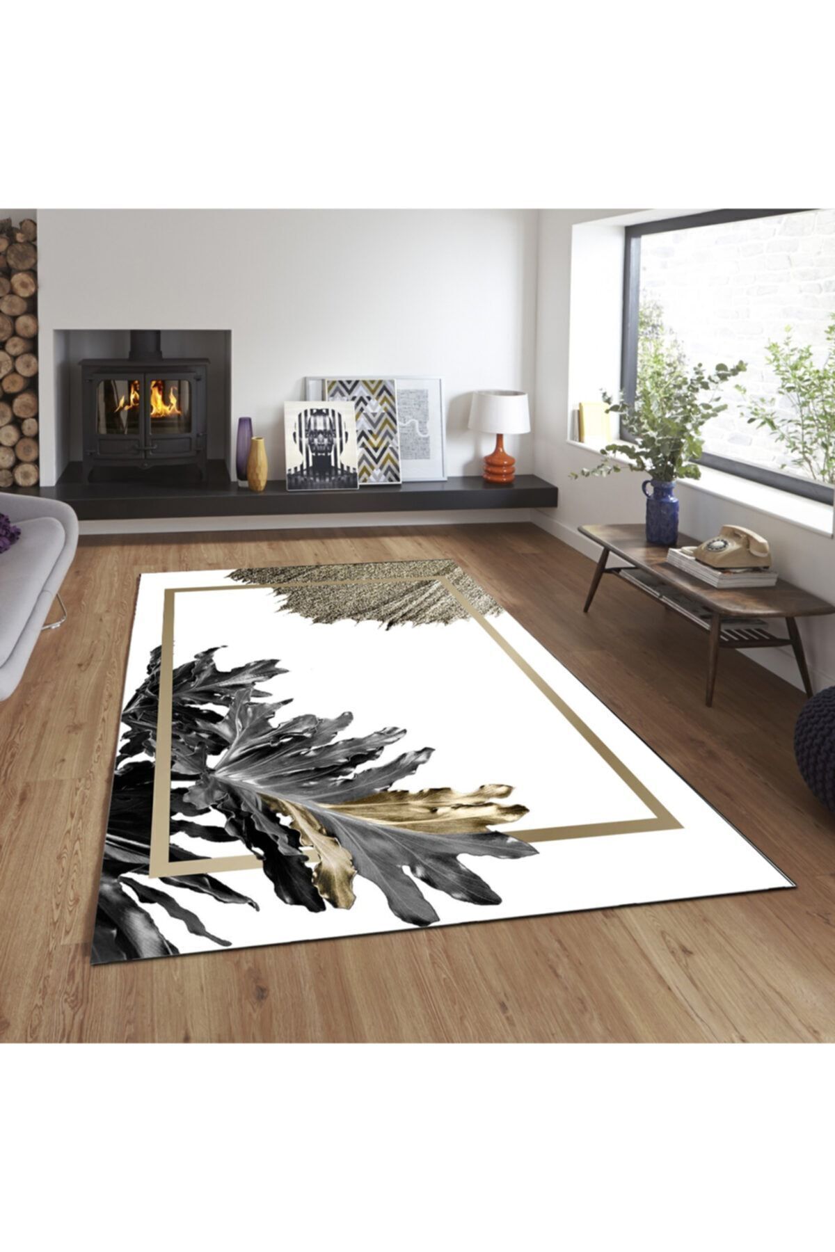 Digital Printed Anti-Slip Base Washable Thai Feather Fabric Living Room And Living Room Rug