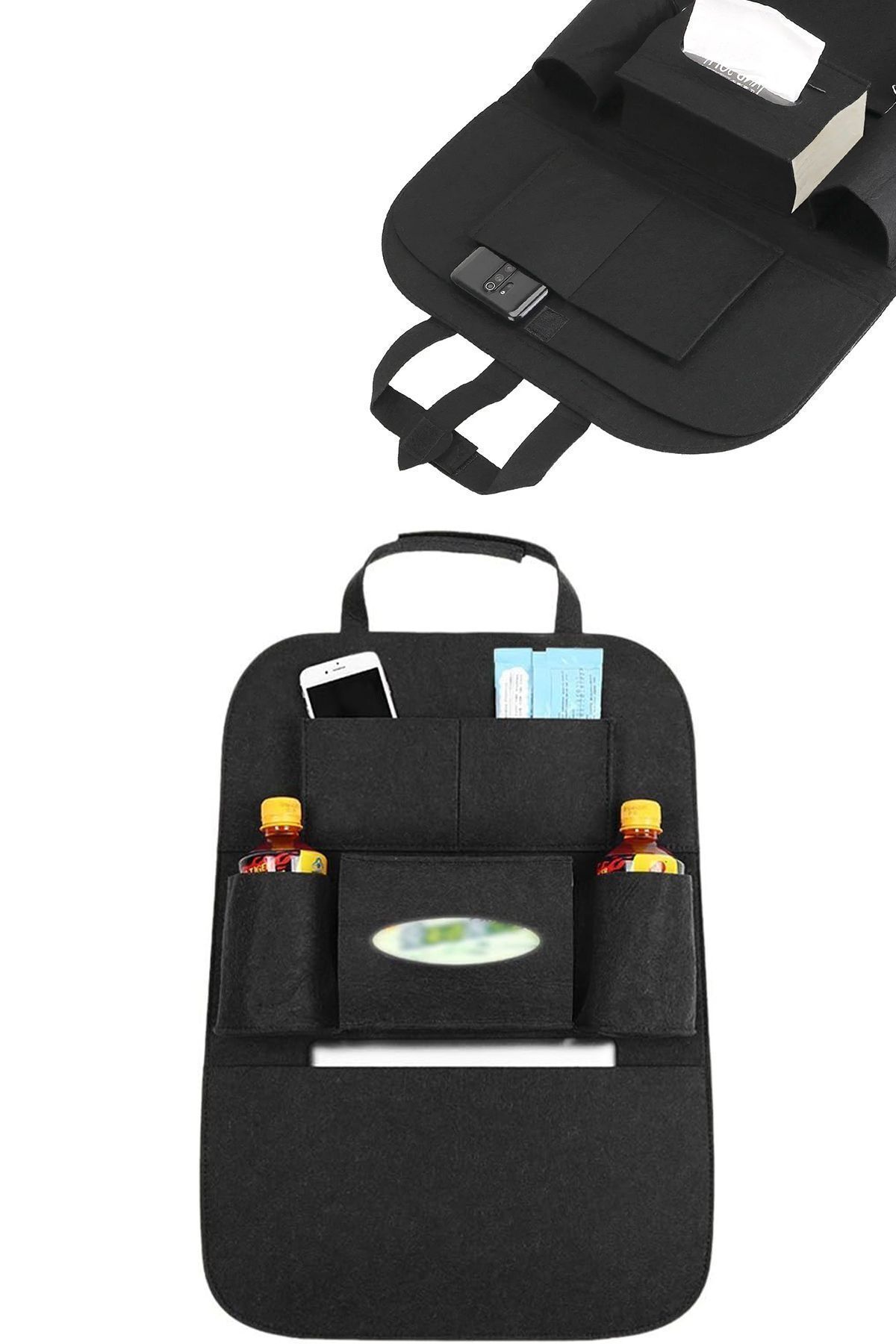 HASBY Araba Koltuk Arkası Eşya Düzenleyici Araç Organizeri Telefon Tutucu Koruyucu Kılıfı Organizer Çanta fotoğrafı 5 (önizleme)