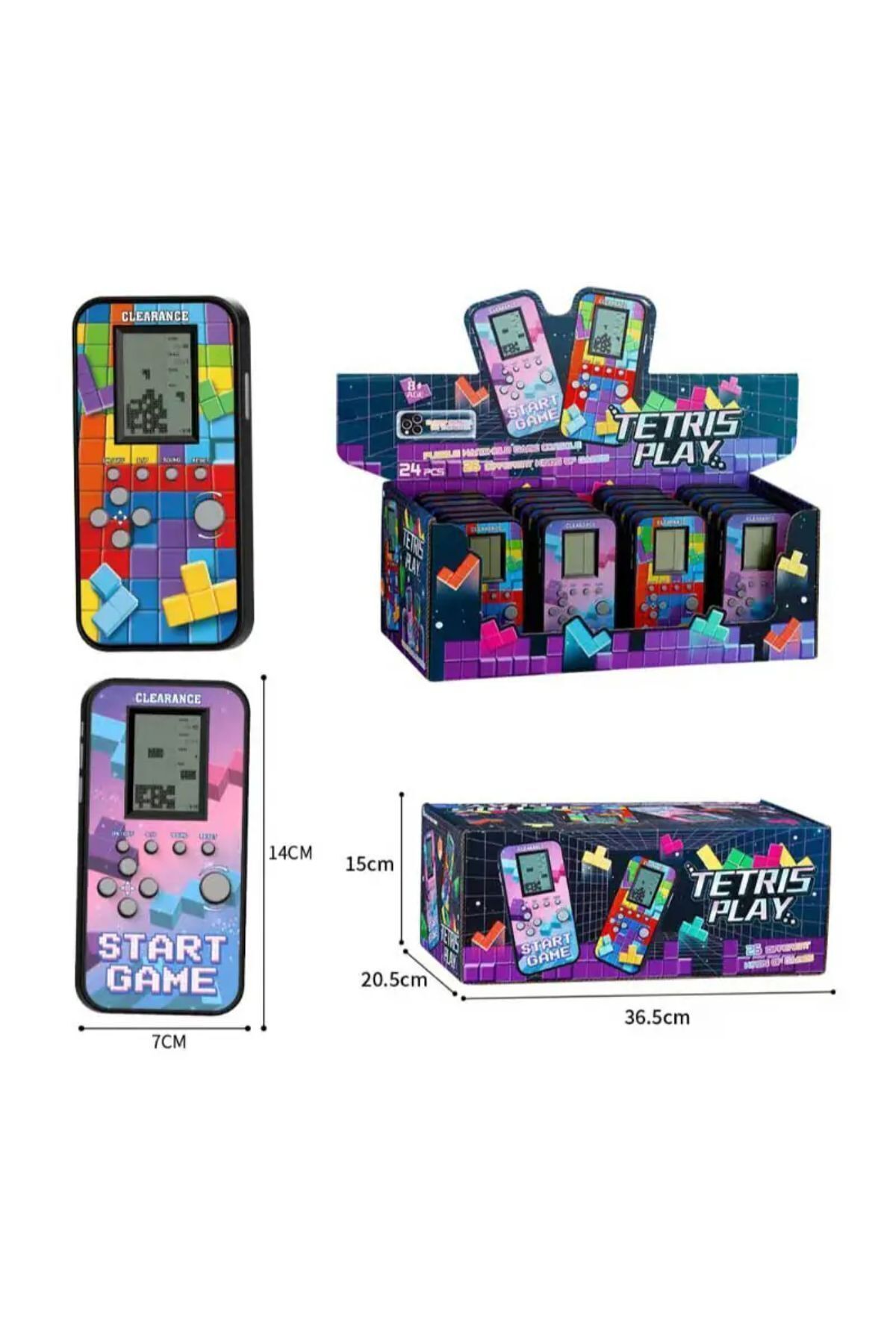 TOYFEST-Classic Nostalgic Tetris Console Game 2