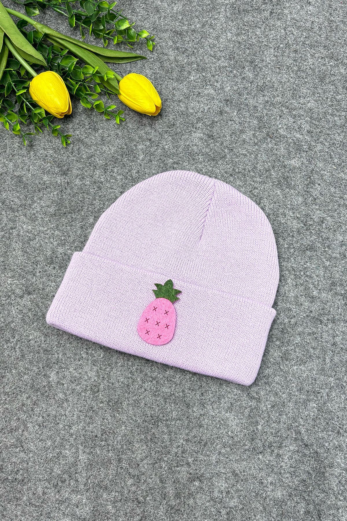 MYADA Lilac Knitwear Kids Beret Αξεσουάρ Ανανά für Kids Γυναίκα - Standard